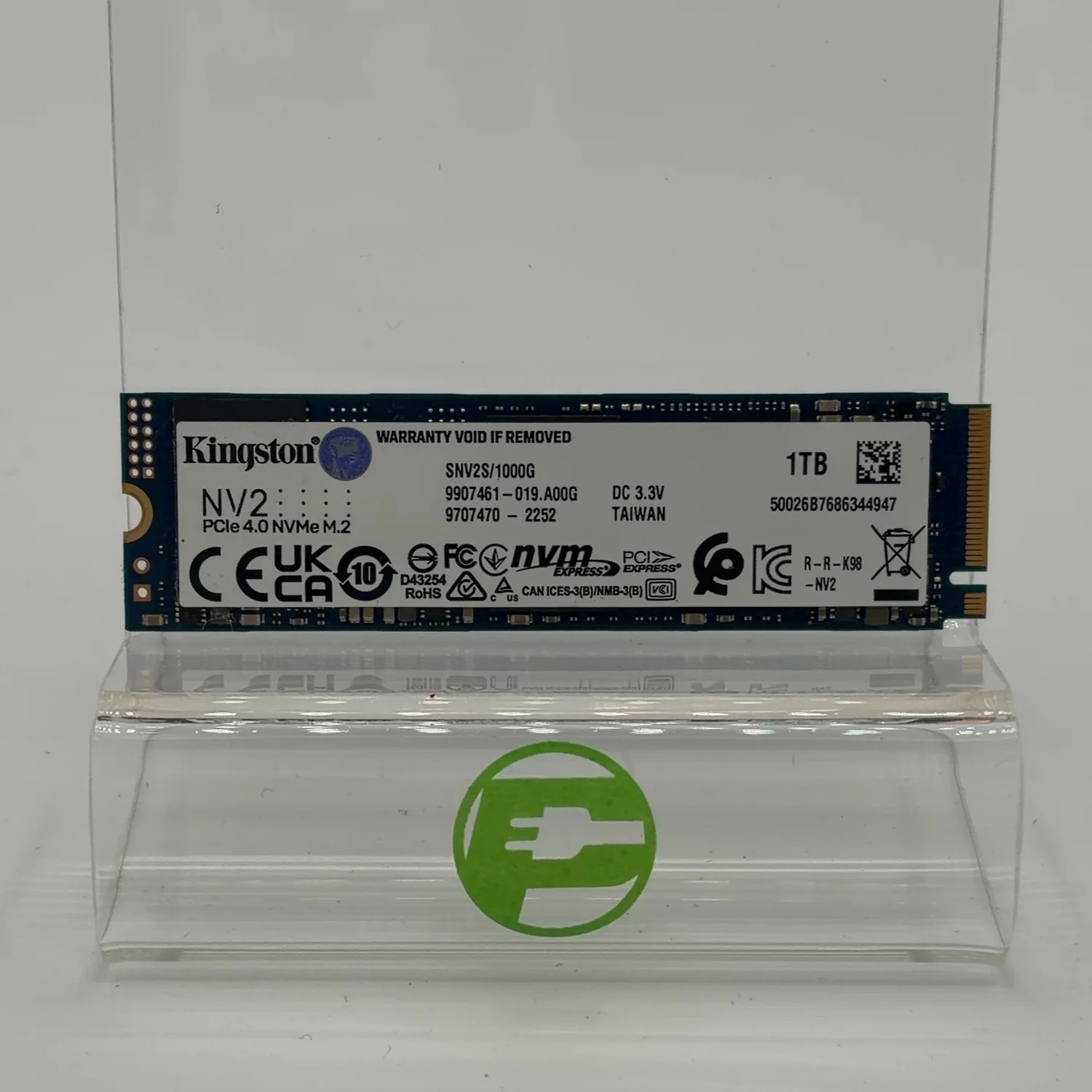 Kingston 2280mm NV2 1TB M.2 NVMe Gen 4.0 x 4 SSD SNV2S/1000G