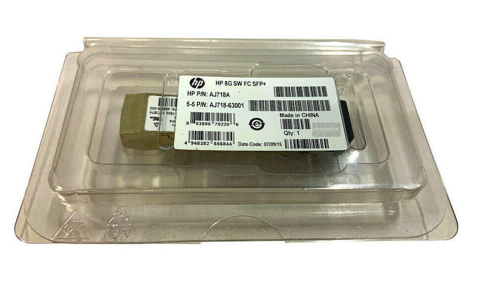 AJ718A I Genuine HP StorageWorks 8G SFP+ FC Transceiver Module OPEN BOX