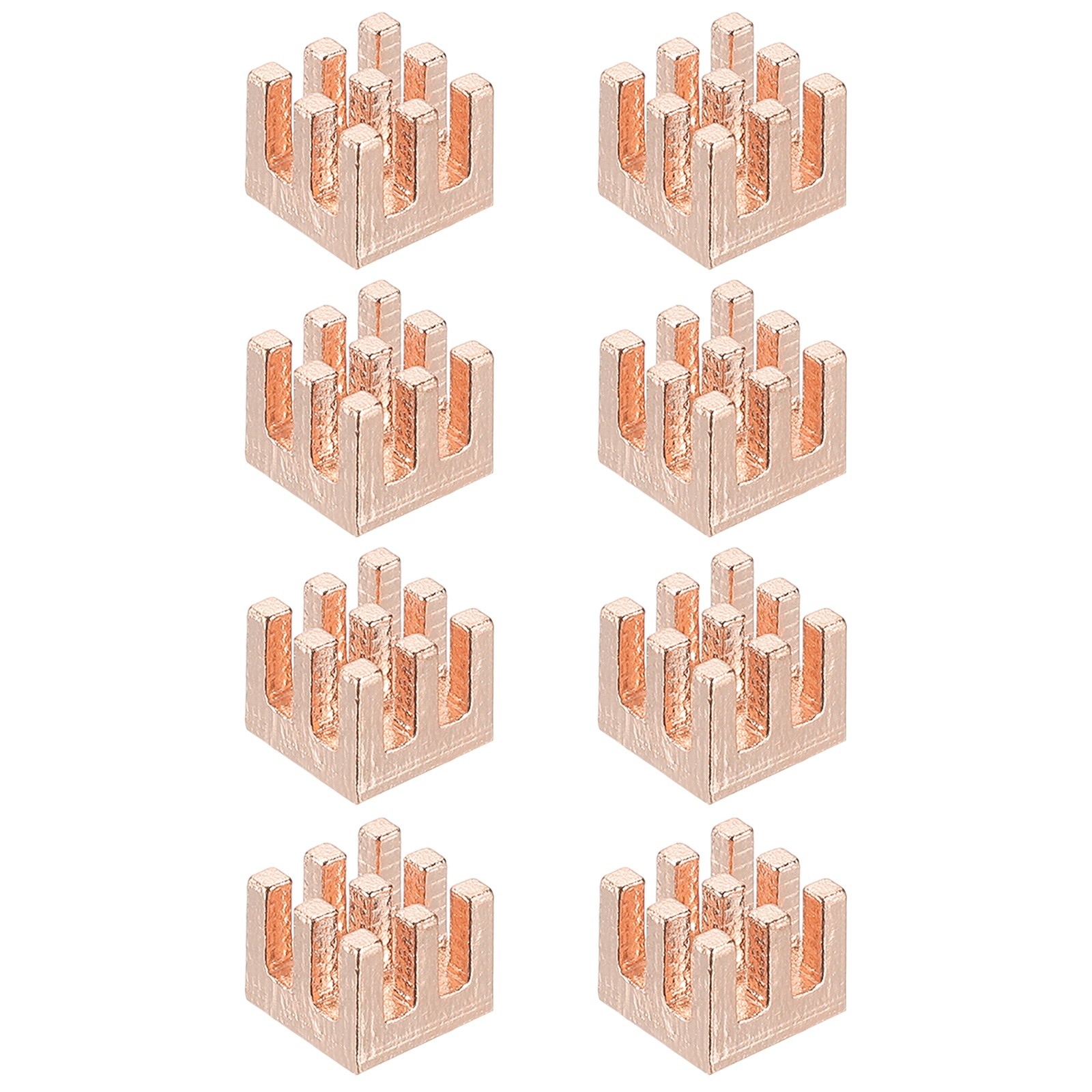 8 Pcs Copper Heatsink 7x7x6mm, Heat Sink Cooler Radiator for
