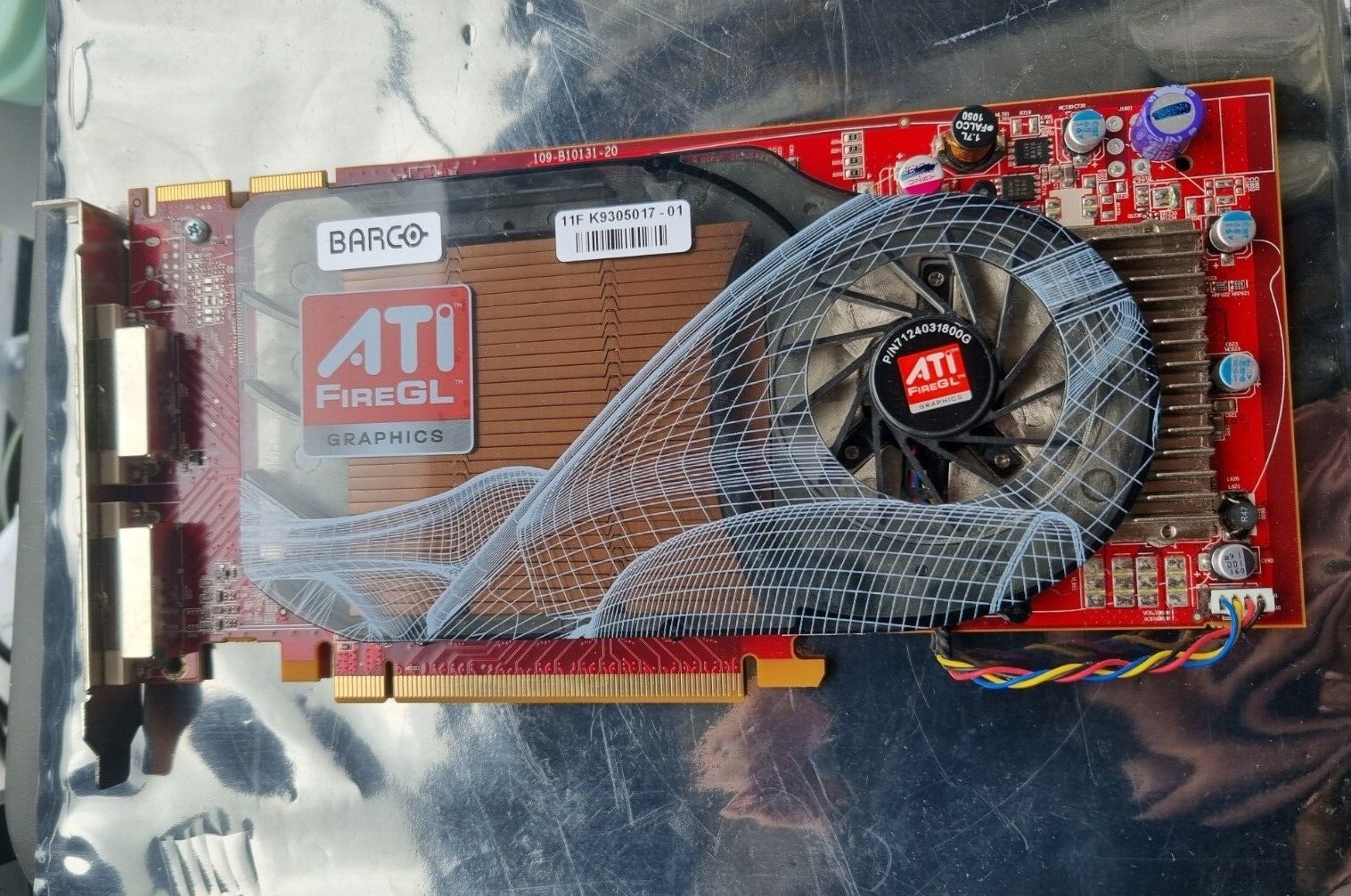 BARCO MXRT-5200 109-B10131-20 ATI FIREGL 102B101102 DUAL GRAPHICS CARD (IN12S1B4