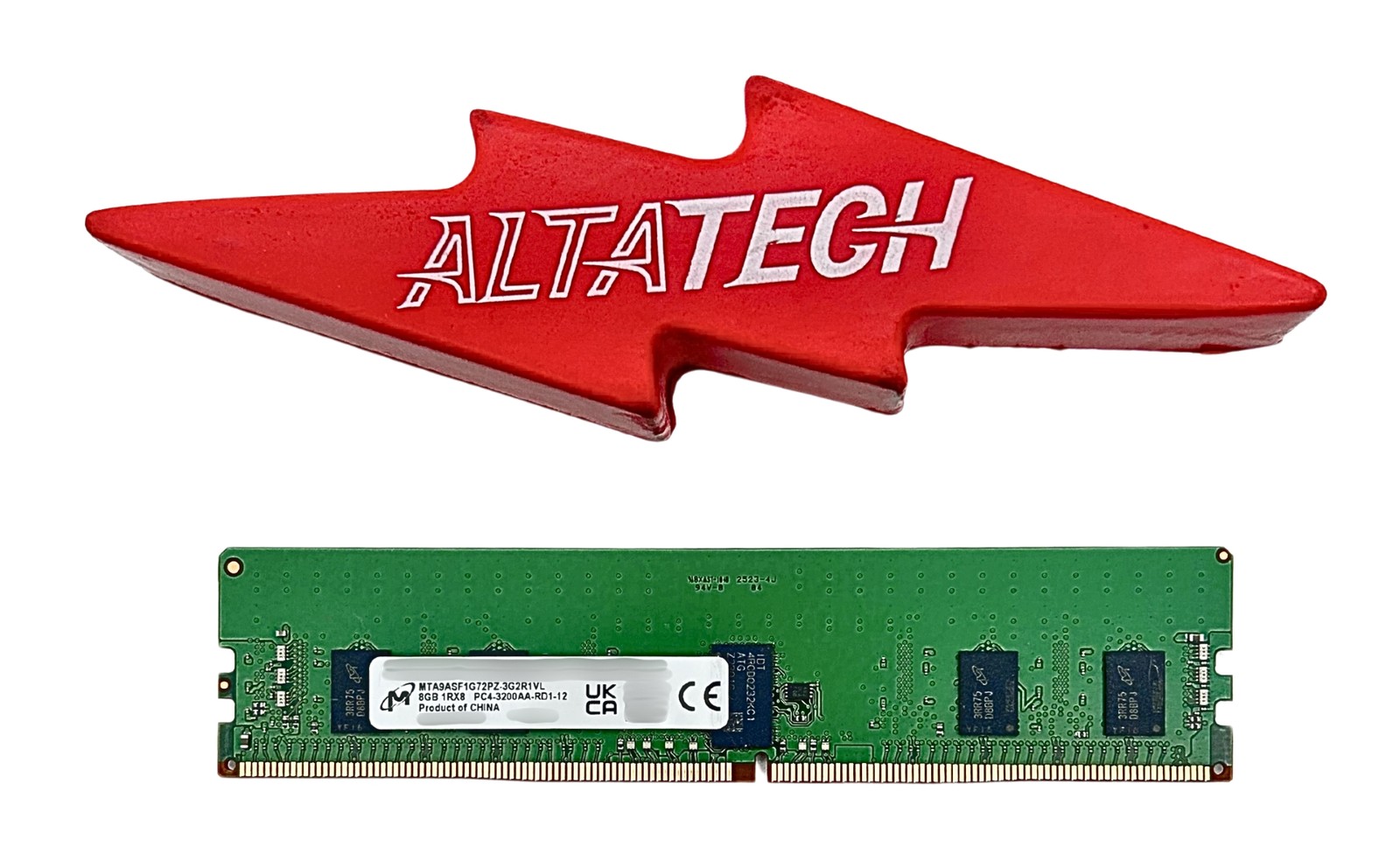 Micron MTA9ASF1G72PZ-3G2R1 8GB PC4-25600AA DDR4-3200 1RX8 ECC