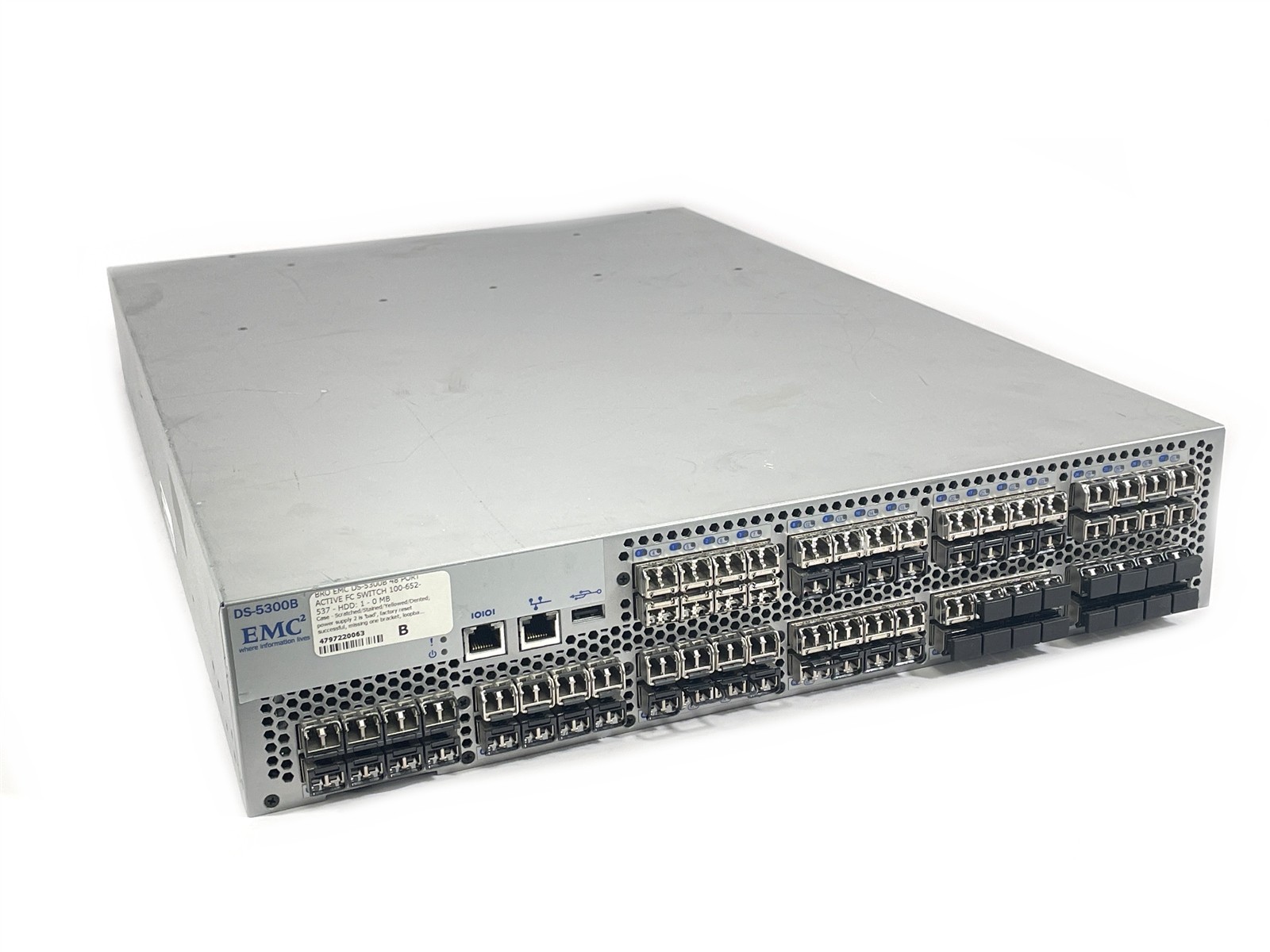 EMC Brocade DS-5300B EM-5320-000 80 Port 48 Active 8GB Fibre Channel Switch