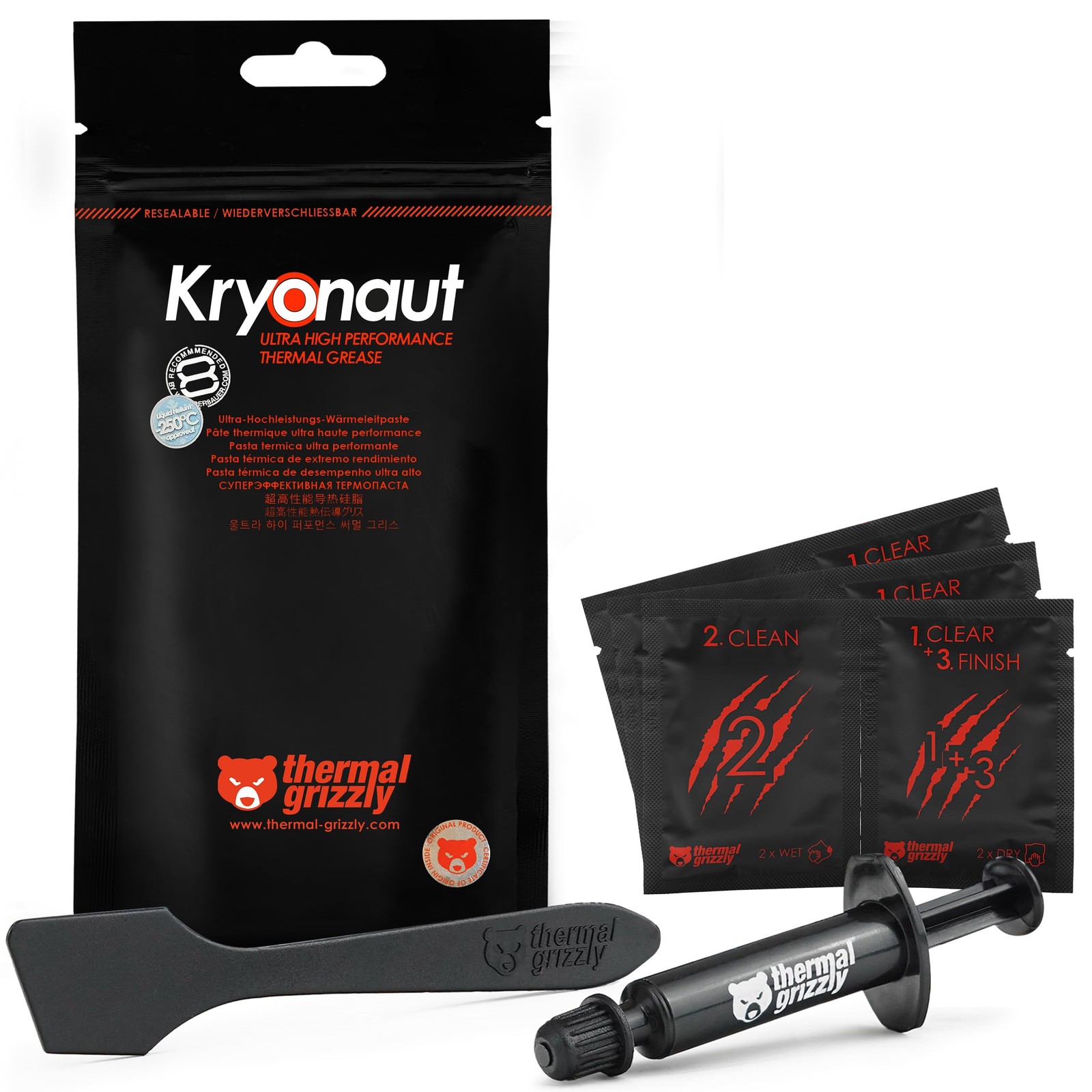 Thermal Grizzly Kryonaut - 1 Gram - Extremely High Performance Thermal Paste +