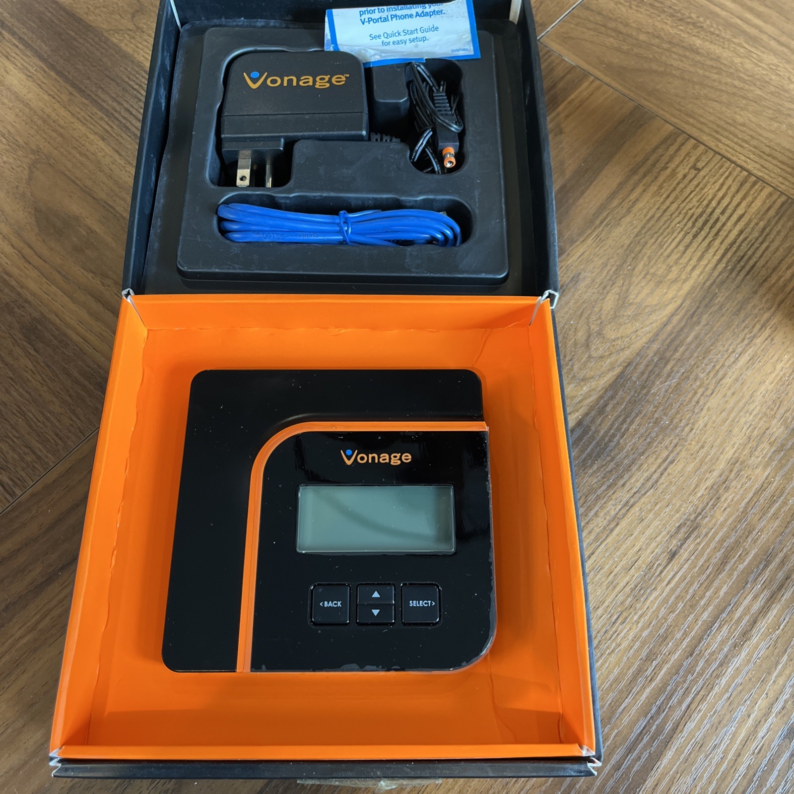 Genuine Vonage (VDV21-VD) V-Portal Digital VOlP Phone Service & Power Adapter