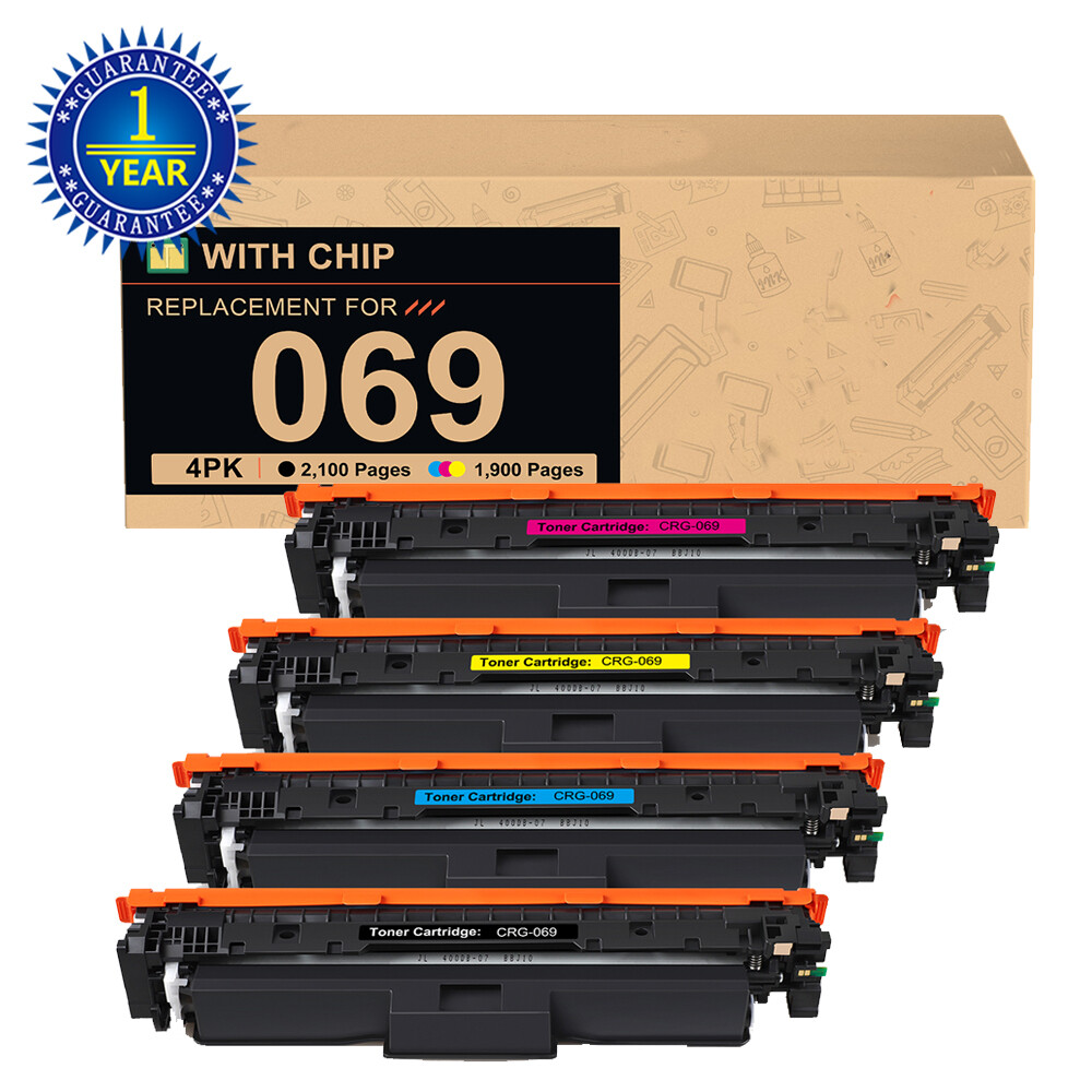 4PK CRG-069 Toner Cartridge Compatible with Canon 069 imageCLASS MF753Cdw MF751