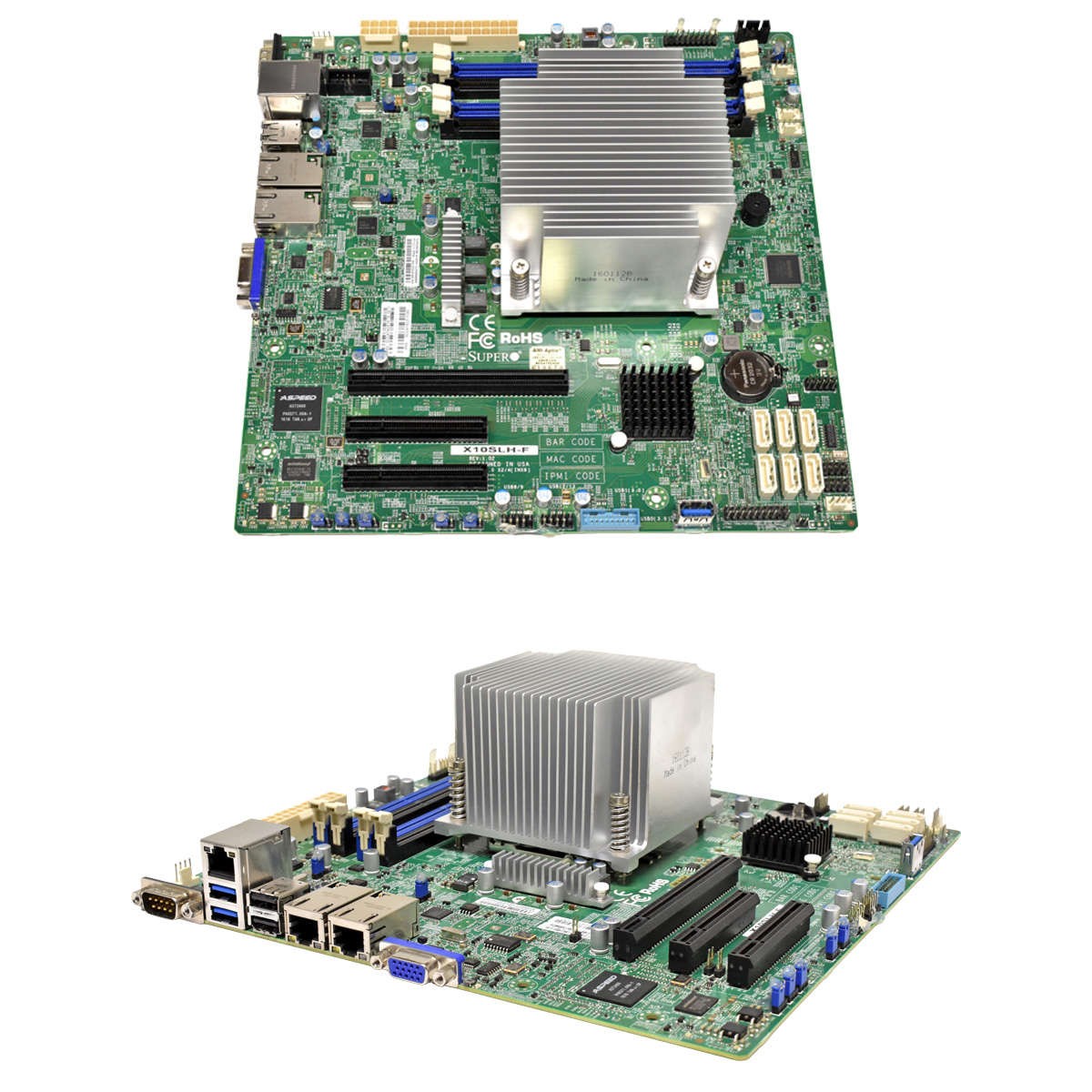 Supermicro mATX Motherboard X10SLH-F Rev.1.02 LGA-1150 H3 Socket +1x CPU Cooler