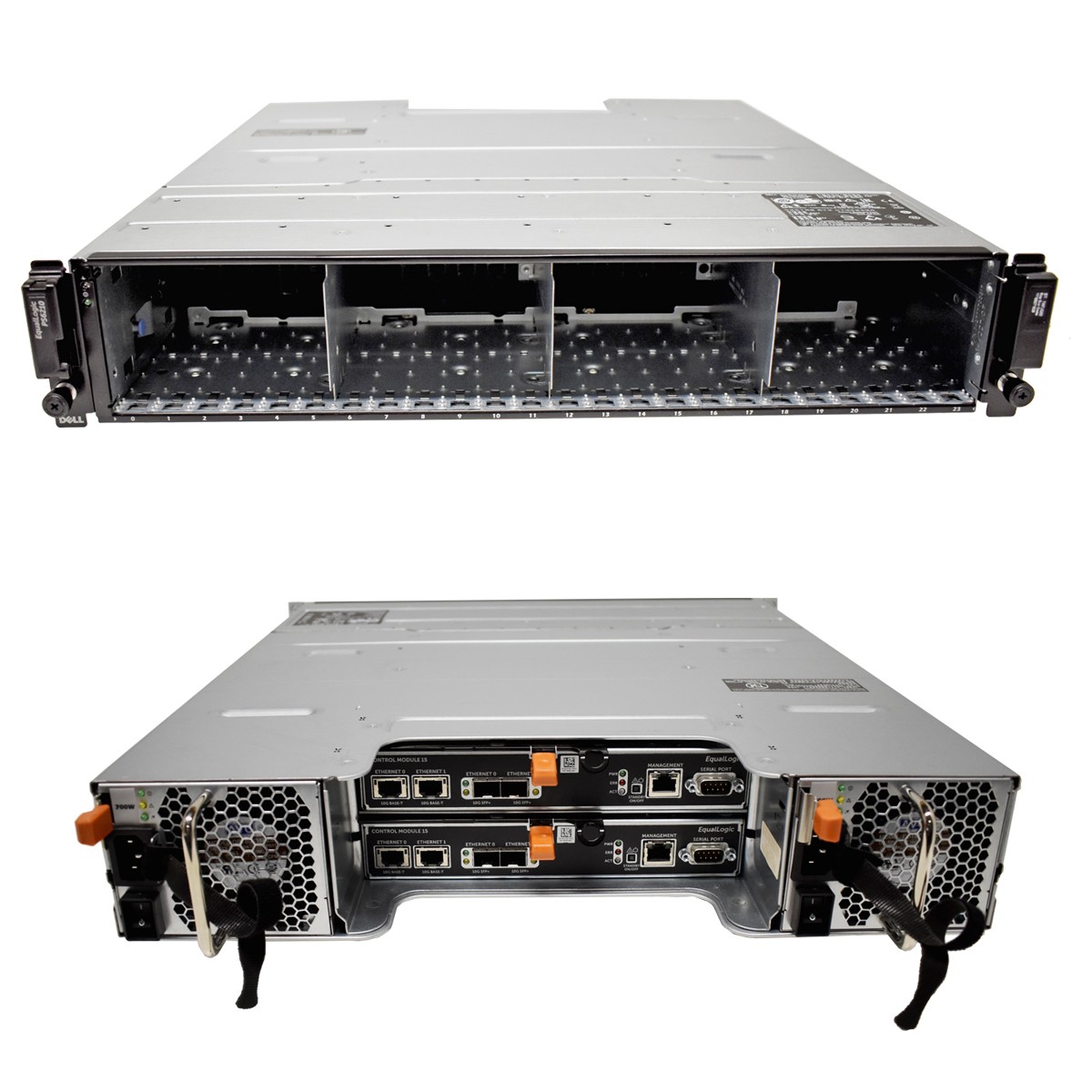 Dell EqualLogic PS6210X 2xModules15 DCY2N 2x PSU 24 Bay 2.5