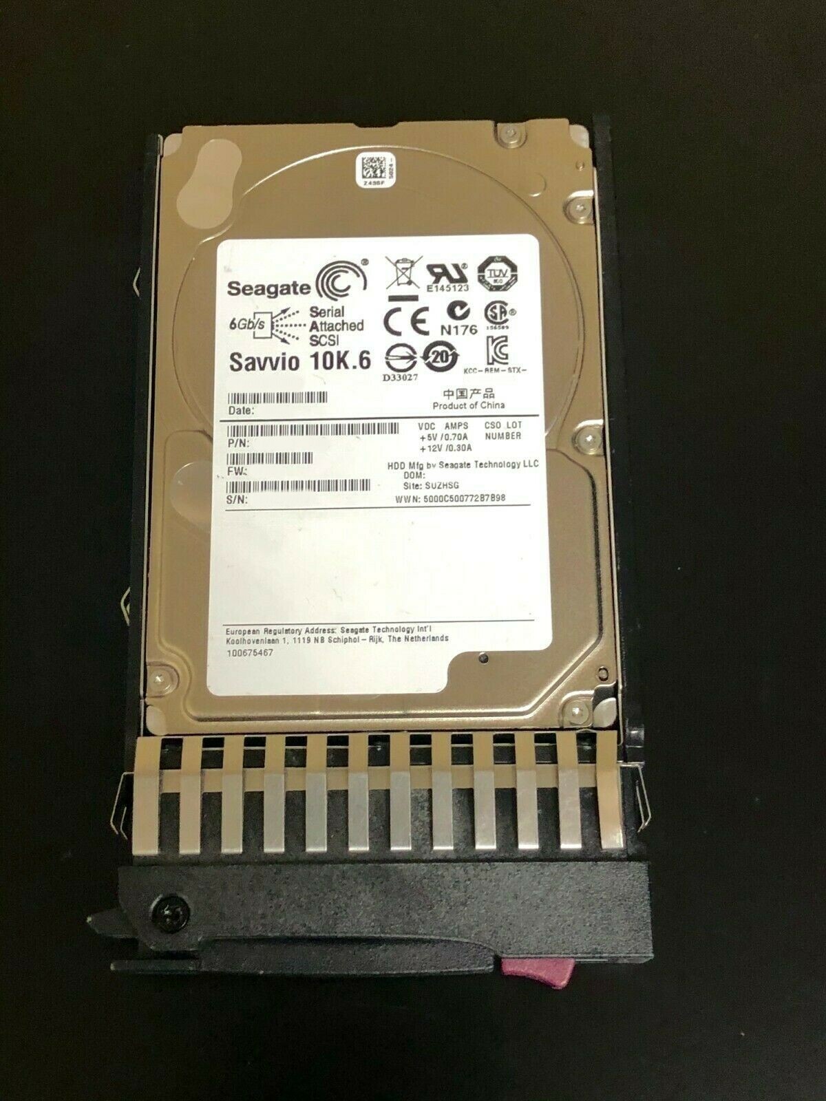 HPE 3RD PARTY 600GB 6G SAS 10K rpm SFF 2.5'' Enterprise 581311-001 581286-B21