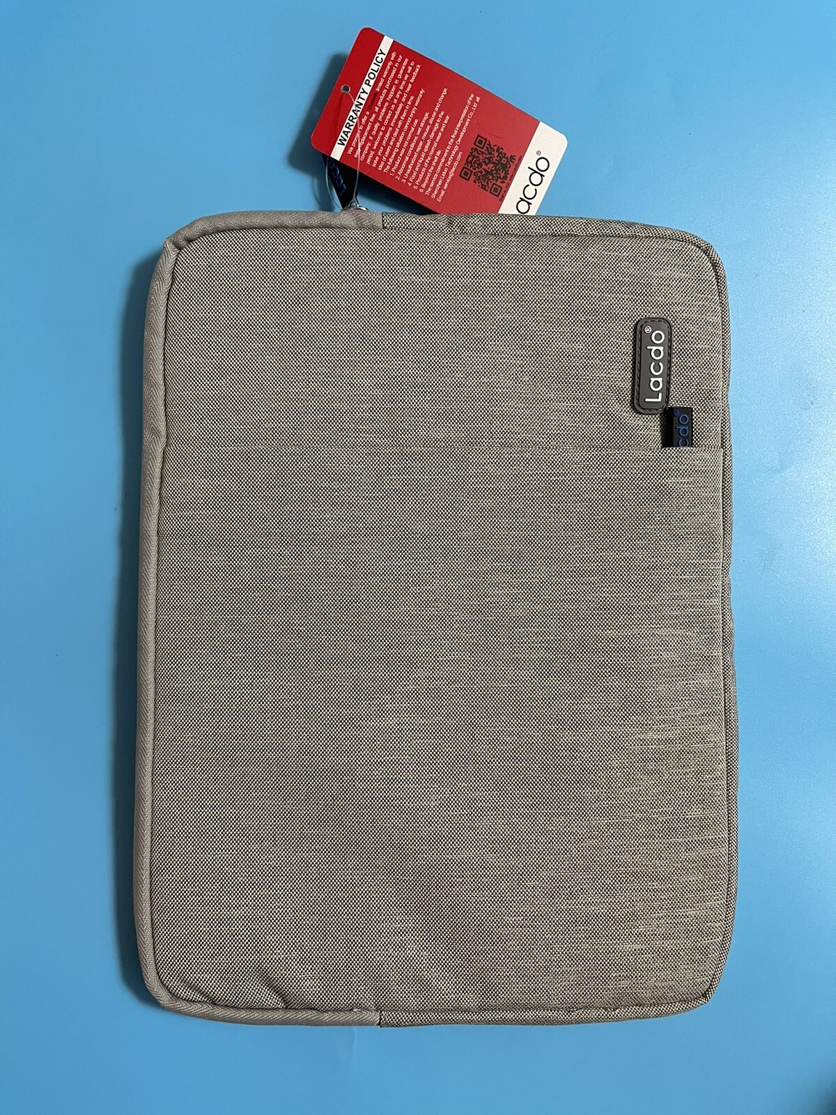Lacdo Laptop Case Canvas NEW 12.5" x 9" Gray