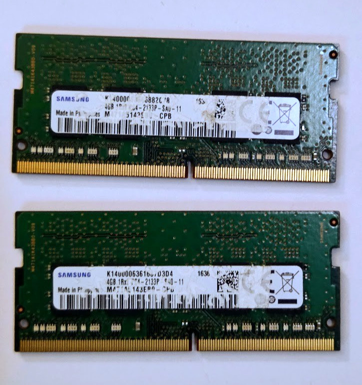 8GB 2x4GB Samsung DDR4-2133 PC4-2133P 1Rx8 Laptop RAM SO-DIMM