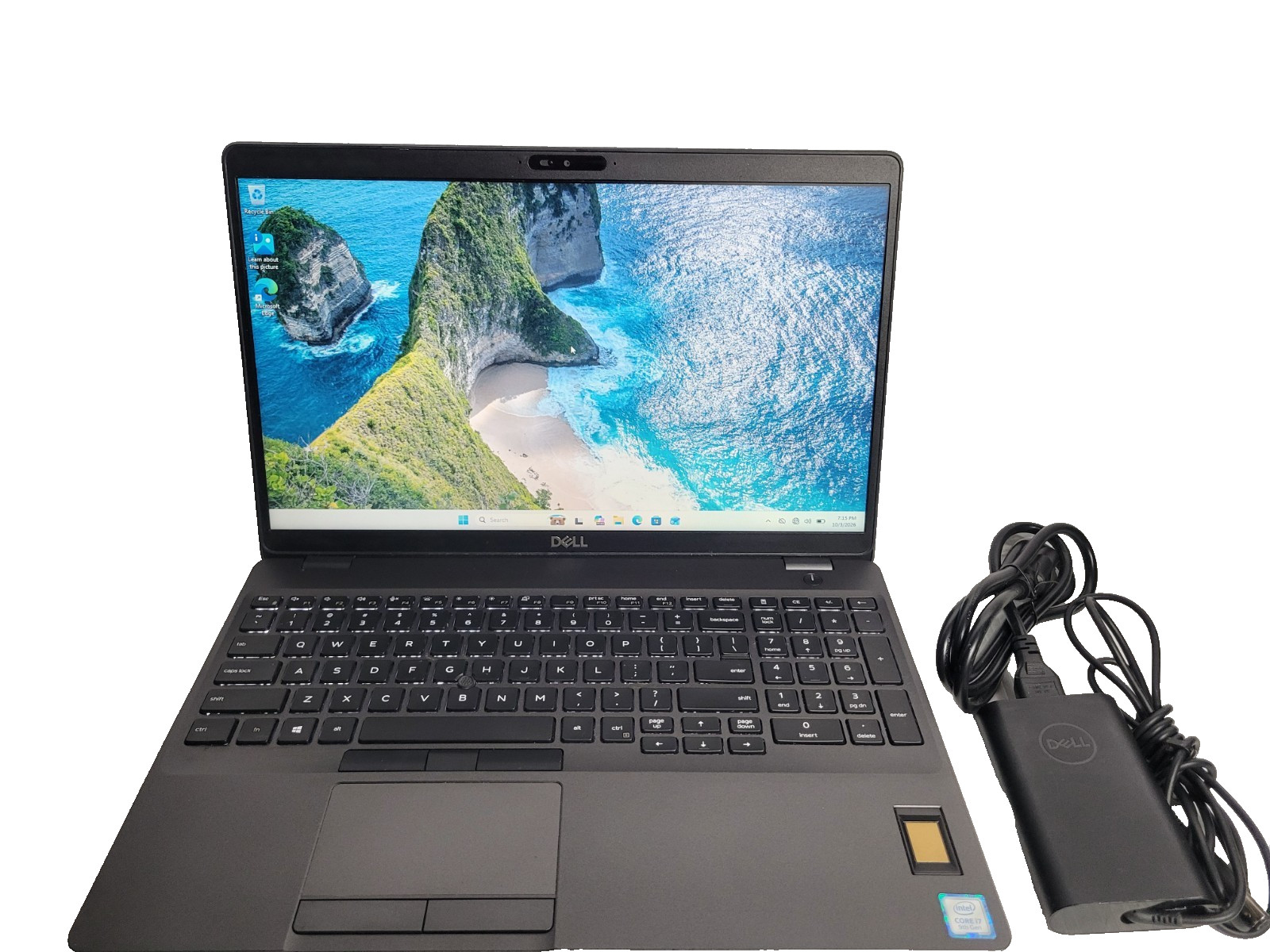 Dell Precision 3541 15.6 i7-9850H 2.60GHz 16GB 512GB NVME Quadro P620 W11 Laptop
