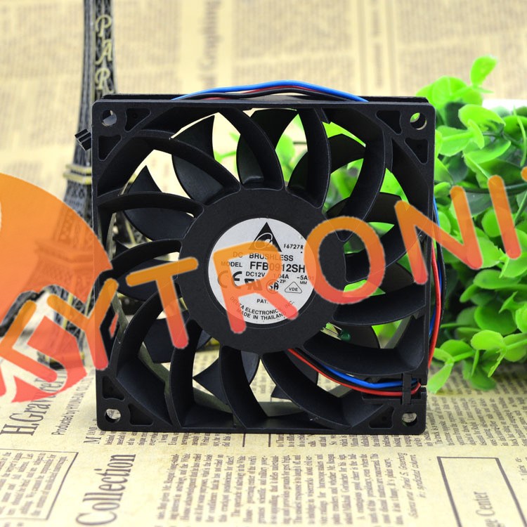 Delta FFB0912SH 90*90*25MM 9CM 12V 1.04A 3Pin Cooling Fan