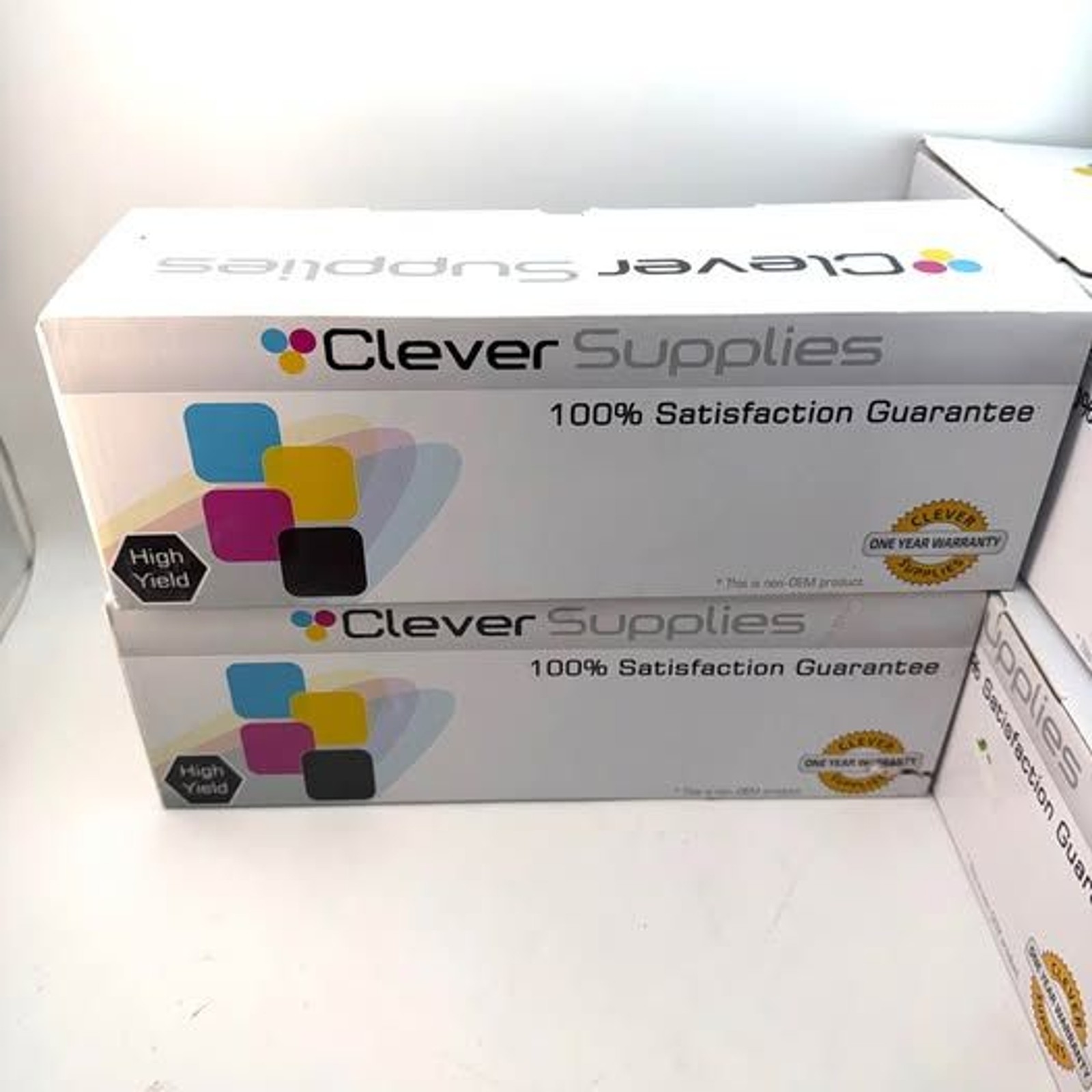 Clever Supplies Premium Toner Cartridges CB540A CB541A CB542A CB543A Set