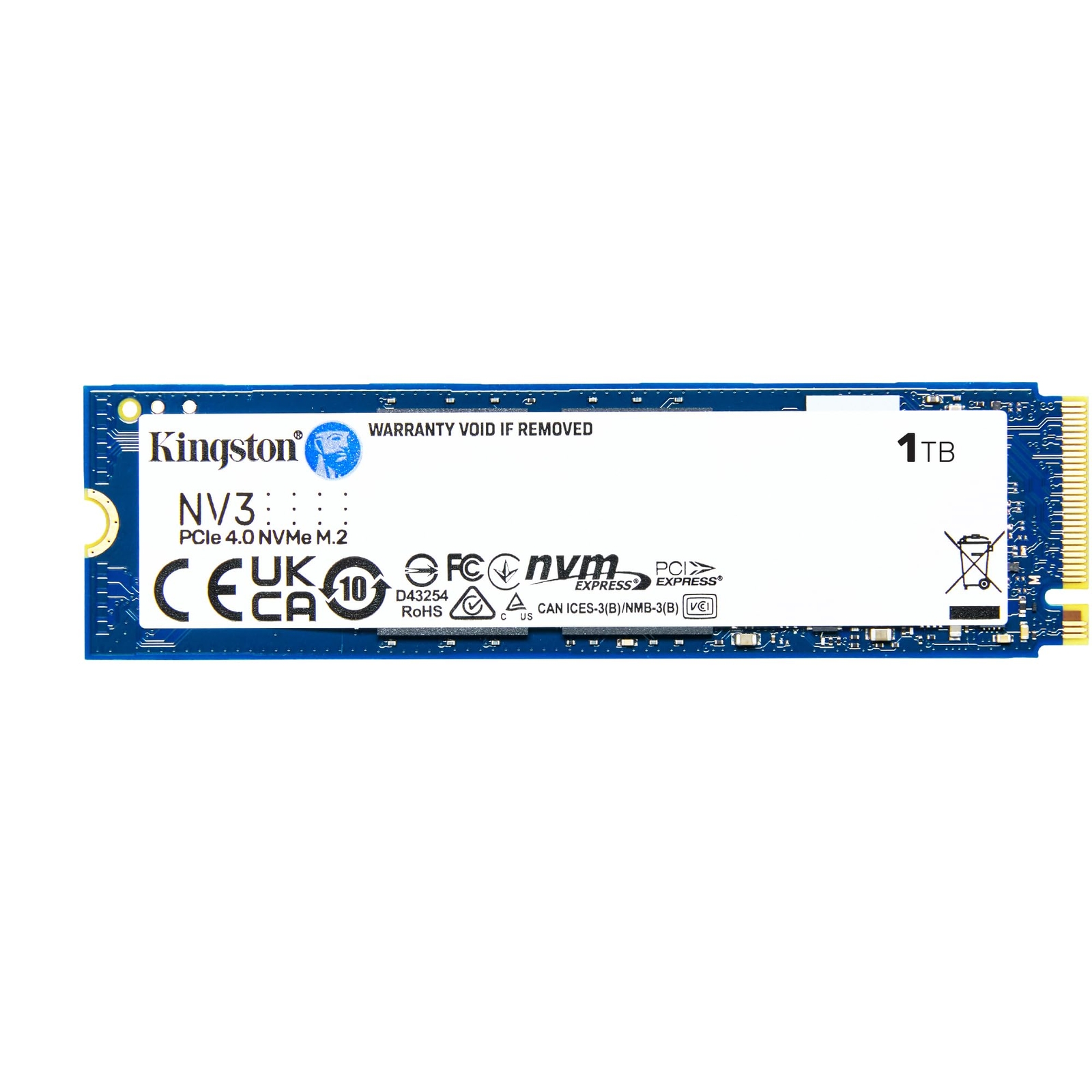Kingston Nv3 1Tb M.2 2280 Nvme Ssd | Pcie 4.0 Gen 4X4 | Up To 6000 Mb/ Personal 