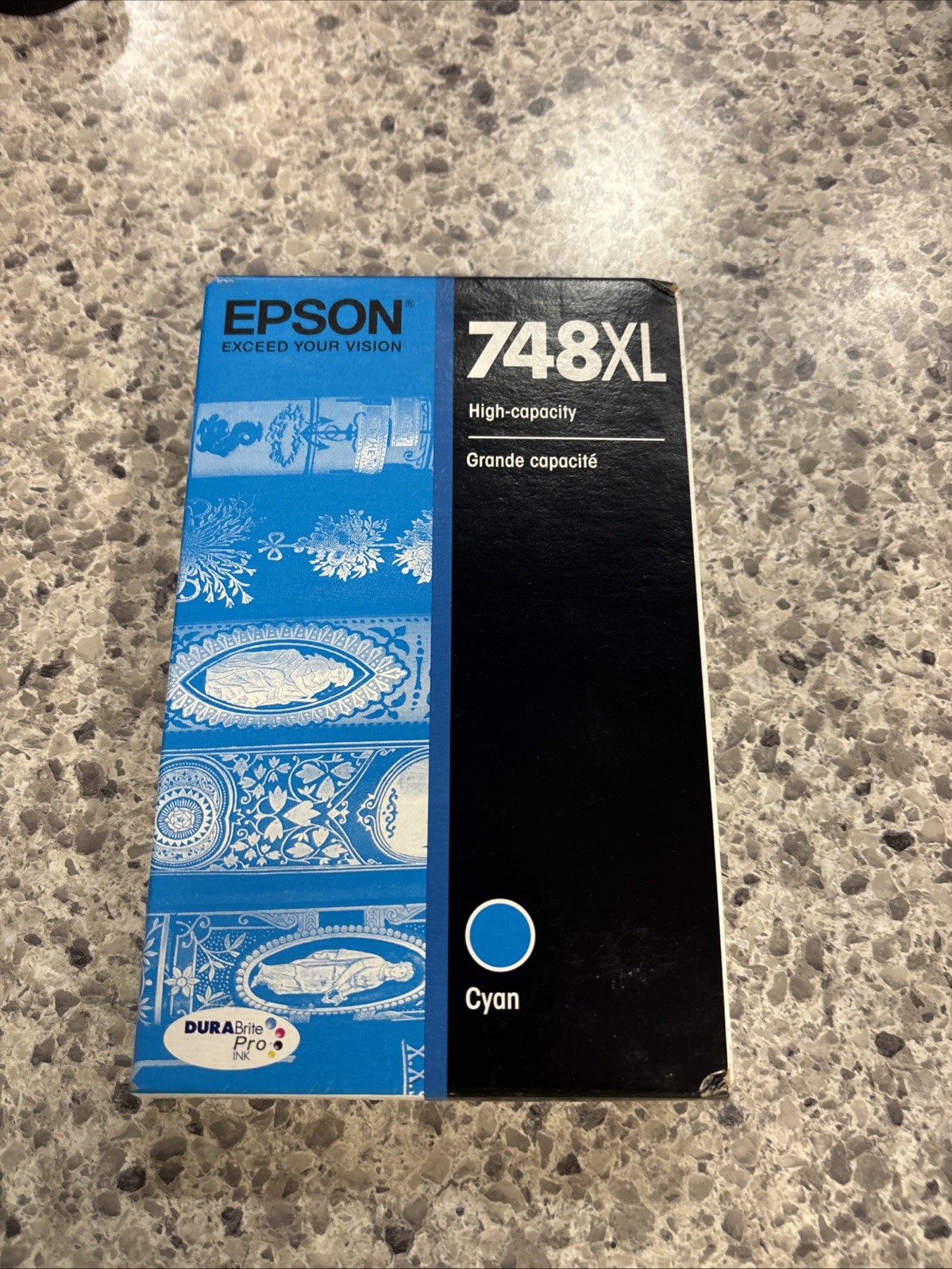 Cyan High Yield Ink For Inkjet Printer 4000 Page Yield Smudge Resistant