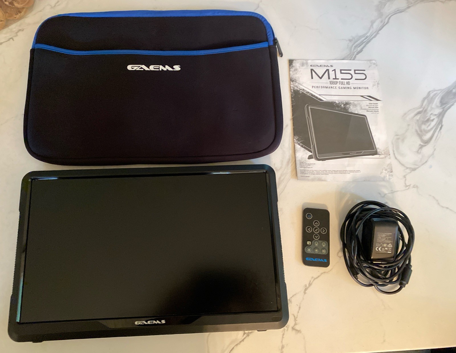 Gaems M155FHD 1080p 15" Portable Gaming Monitor With All Accessories Included