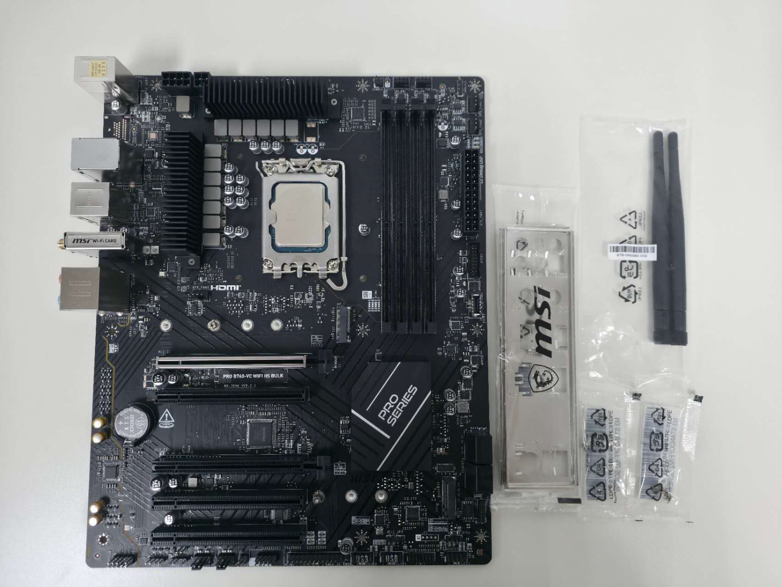 MSI PRO B760-VC WIFI Intel ATX DDR5 Motherboard CPU Combo i5/i7 12-14th GEN
