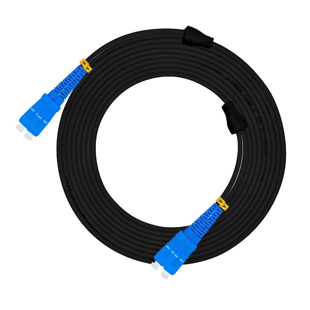 100M SC to SC Outdoor Armored Duplex SM Fiber Optic Cable Jumper Optical Patch C