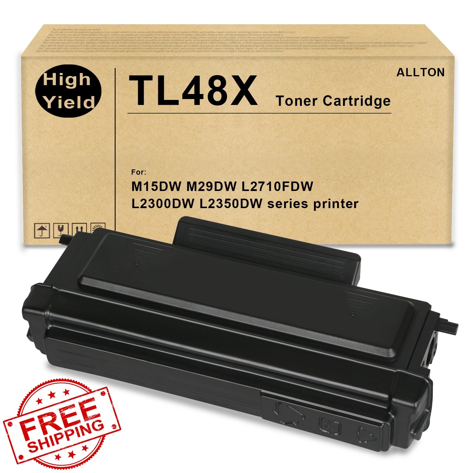 Allton TL48X TL-48X Black Toner Cartridge 1-Pack TL48 TL48X TL-48 TL-48X Tone...