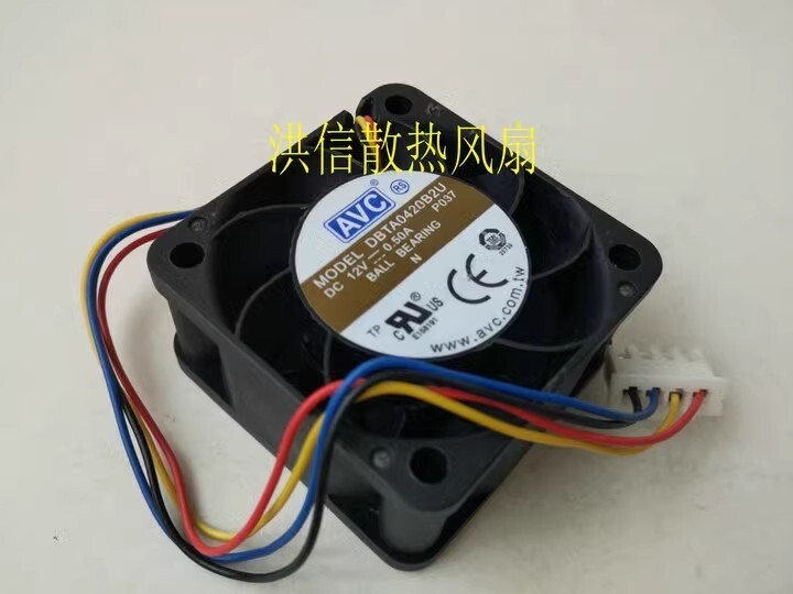 AVC 4020 DBTA0420B2U DC12V 0.50A 40*20MM 4-Pin PWM Cooling Fan
