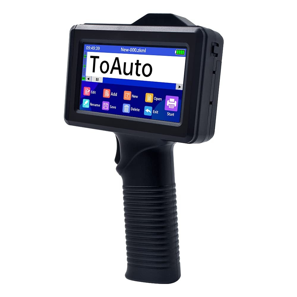 TOAUTO Portable Intelligent Upgraded Handheld Inkjet Printer Gun