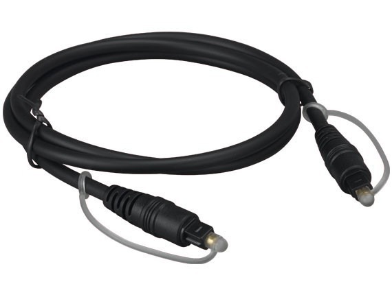 3ft Digital Toslink Optical Cable, Molded Type, Male to Male, Black