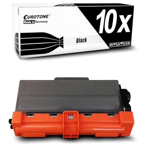 Eurotone 10 Pack Compatible Toner Cartridge For Brother TN3380 Black