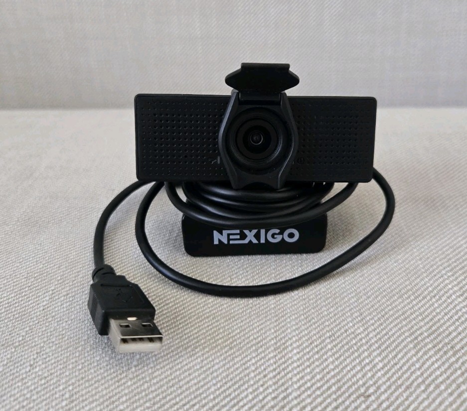NexiGo USB Webcam w/ Privacy Shutter Built-In Microphone HD PC Laptop Camera