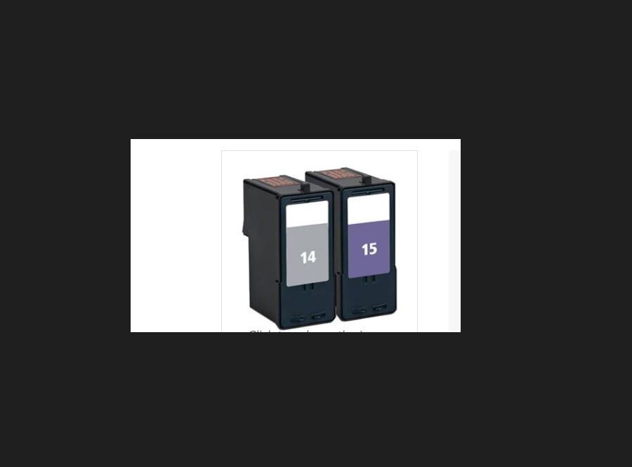 New 2 X Ink Cartridges for Lexmark  14 and 15  Z2300 Z2310 Z2320 X2600 X2630