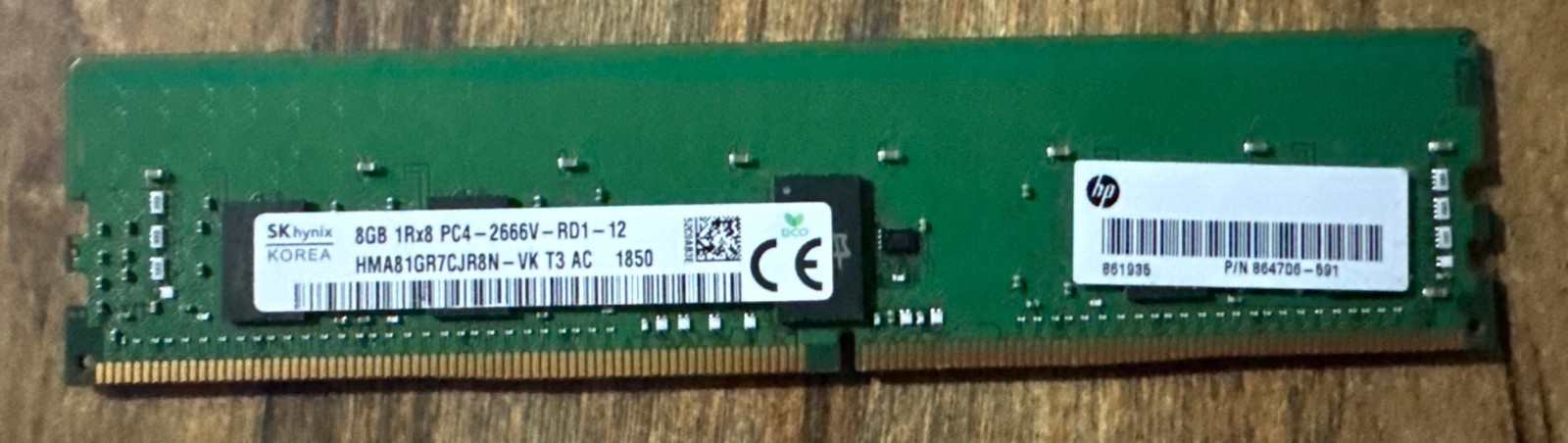 8GB SK Hynix HMA81GR7AFR8N-VK PC4-2666V Server Memory