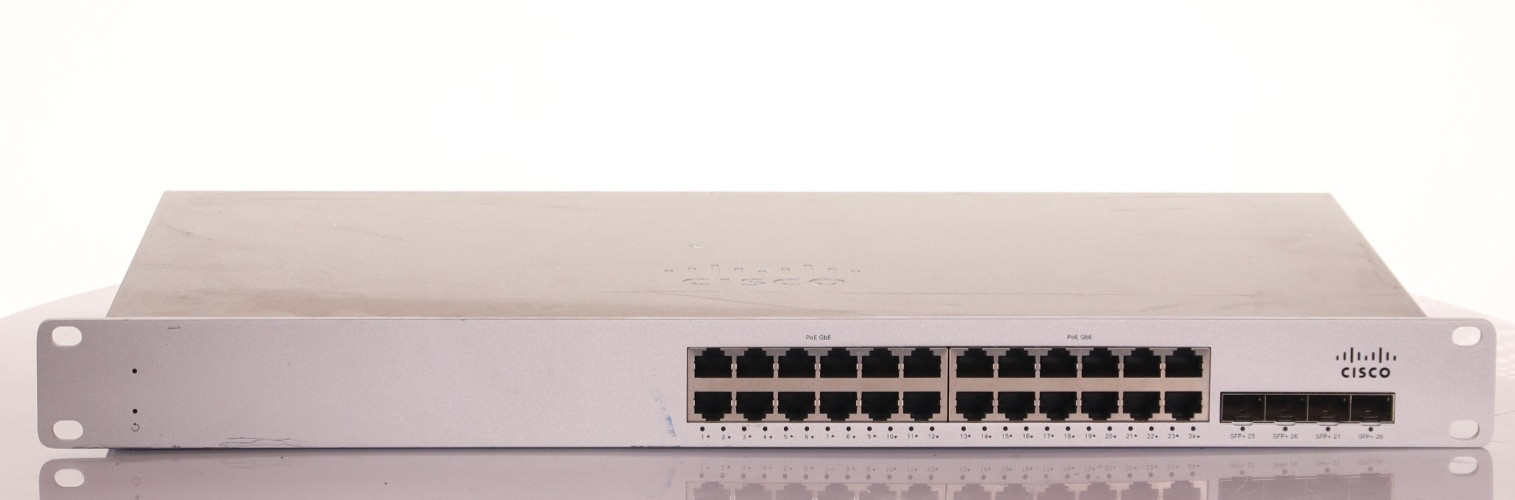 Cisco Meraki MS225-24P-HW 24x 1GE PoE+ 4x SFP+ Cloud Managed L2 Switch UNCLAIMED