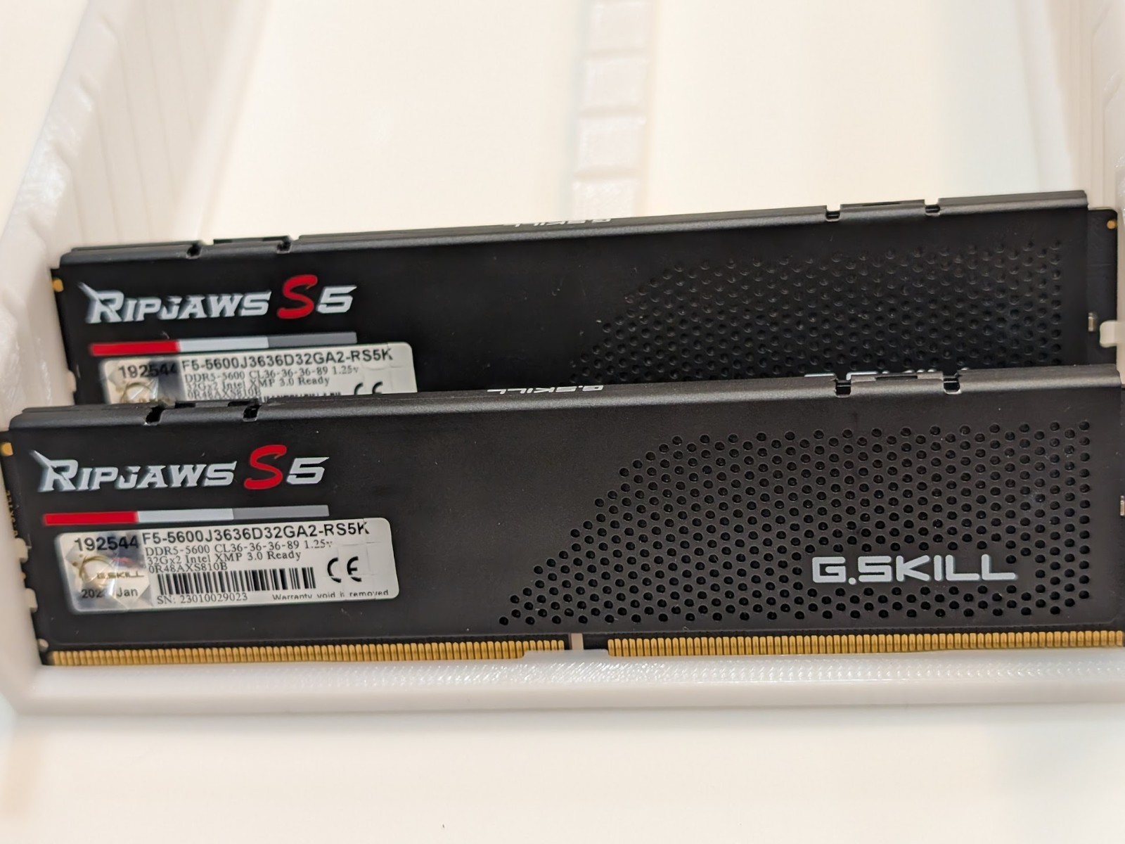 G.Skill Ripjaws S5 64GB 2x32GB DDR5 5600 CL36 Intel XMP 3.0 Desktop RAM
