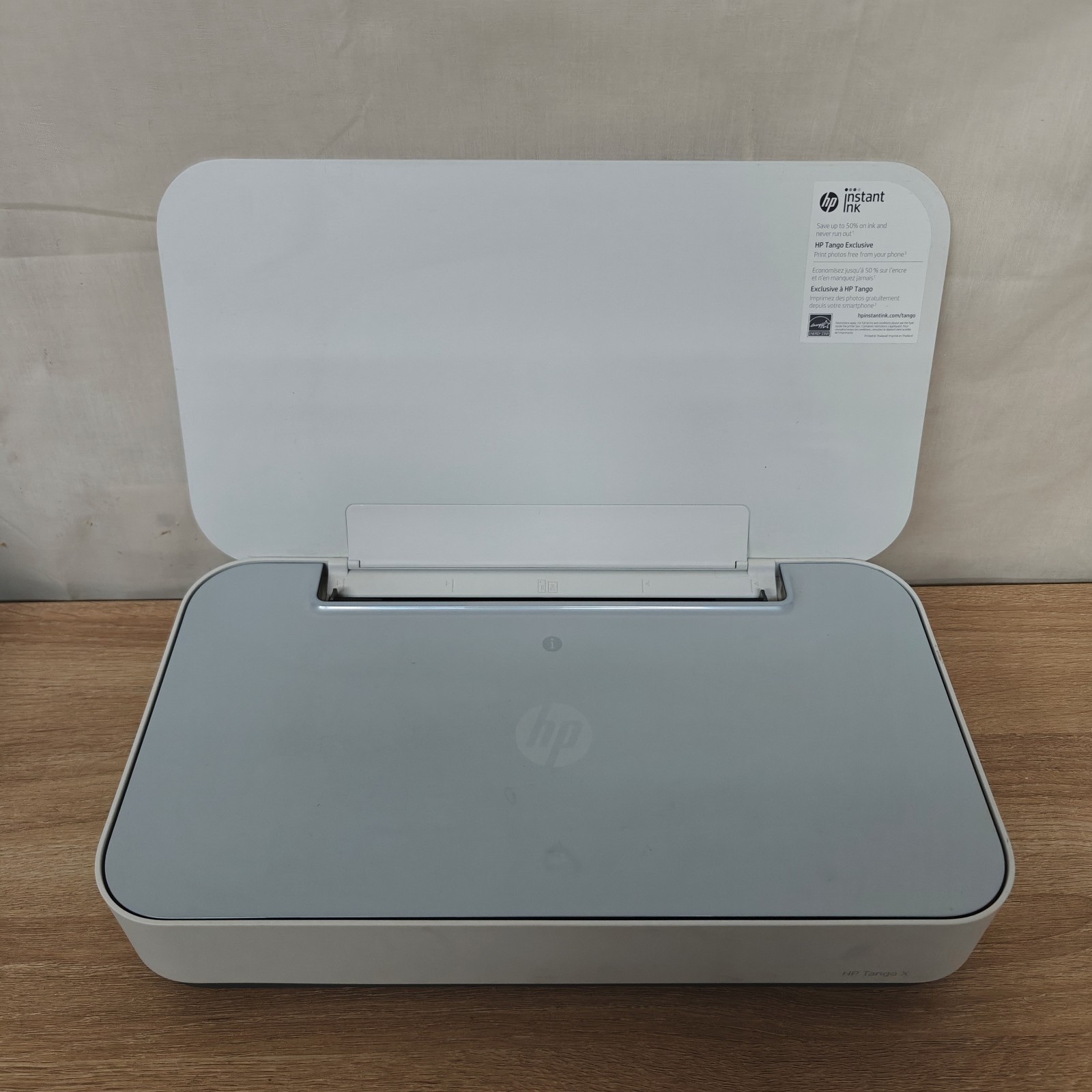HP Tango X 3DP64A Wireless All-in-One Printer Powers On Needs Ink