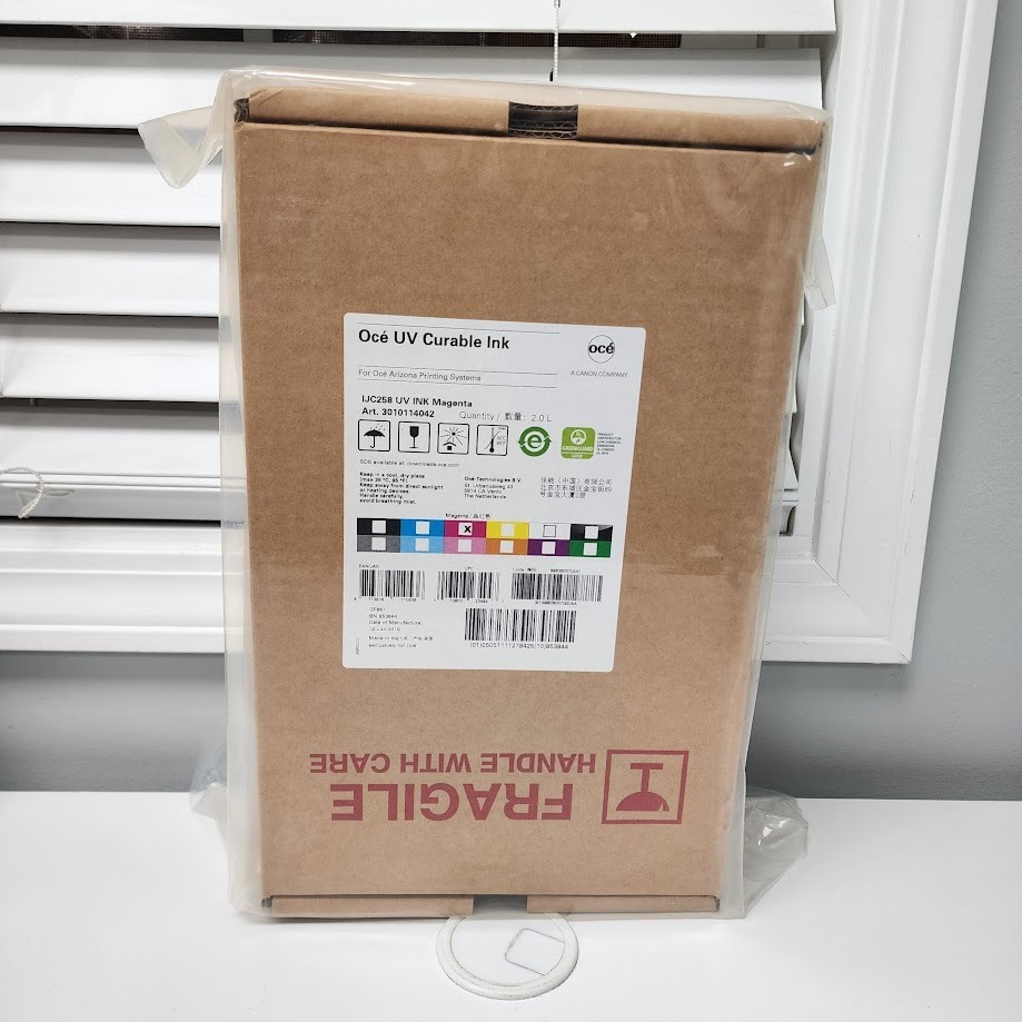 OCE IJC-258 UV Curable Magenta Ink Cartridge 2L 3010114042 Ink Exp 2019