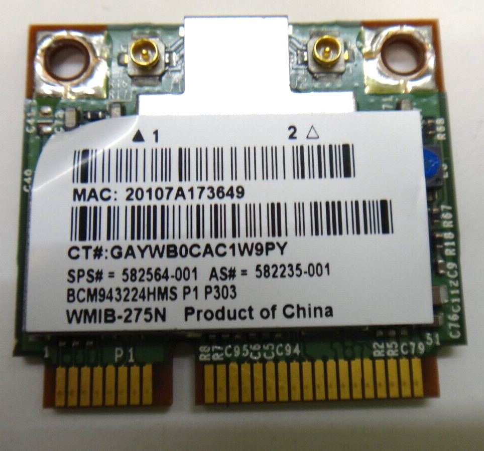 Genuine HP 582564-001 802.11a/b/g/n PCIEHal BCM943224HMS