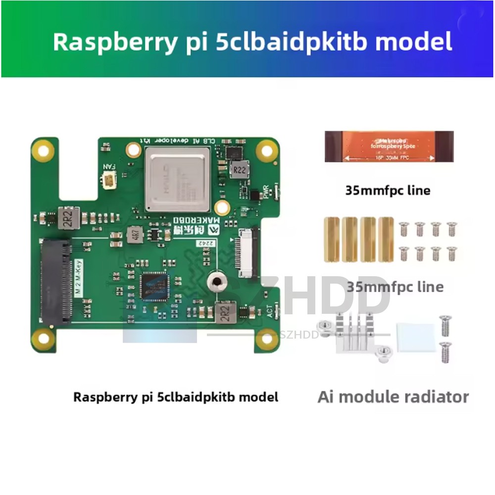 Raspberry Pi 5 Hailo-8 AI Accelerator Module HAT 26 TOPS Smart High Performance