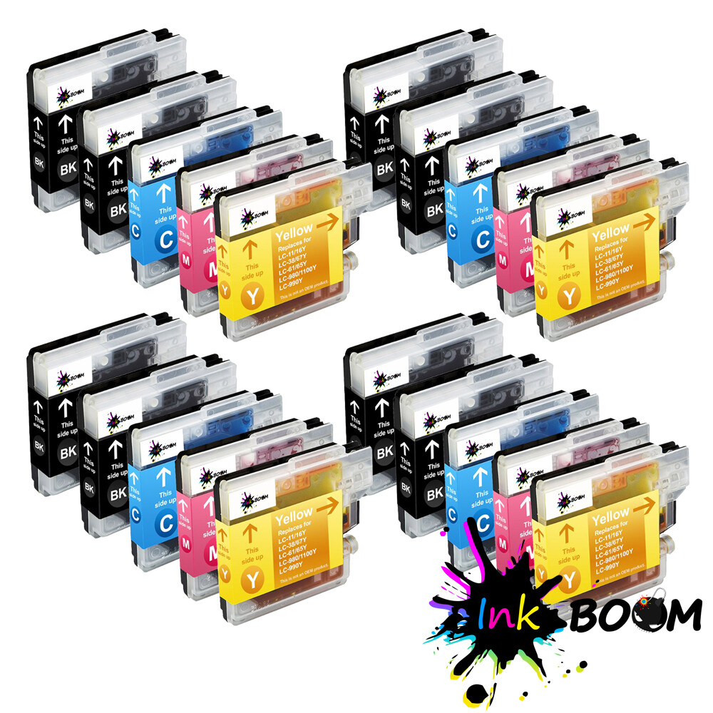 4SET4BK Ink Cartridge fits Brother LC61 DCP-165C DCP-J515W MFC-J630W MFC-5895CW