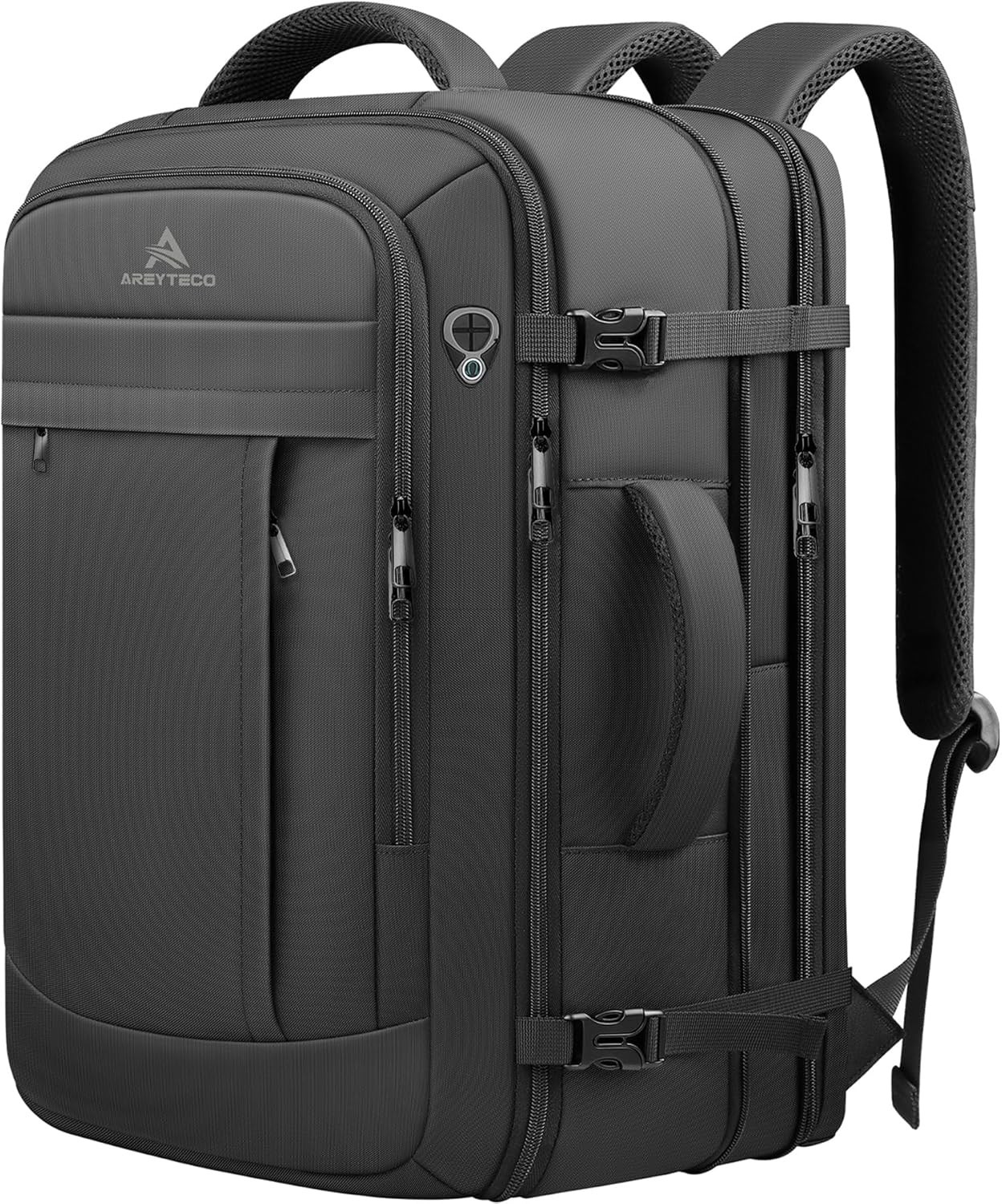 Travel Backpack, 50L Expandable Extra Large Laptop Backpack, Carry On Backpac...