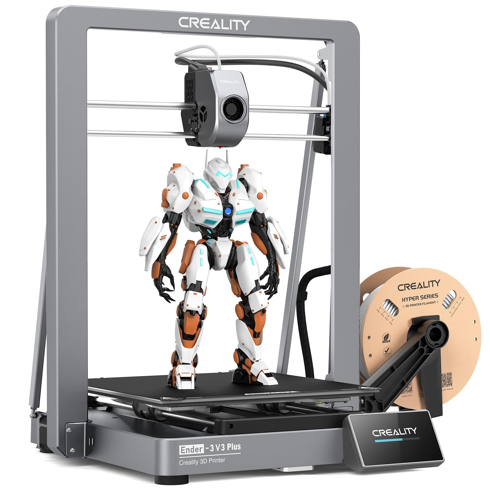 Creality Ender 3 V3 Plus 3D Printer, CoreXZ 600mm/s High-Speed Auto Leveling ...