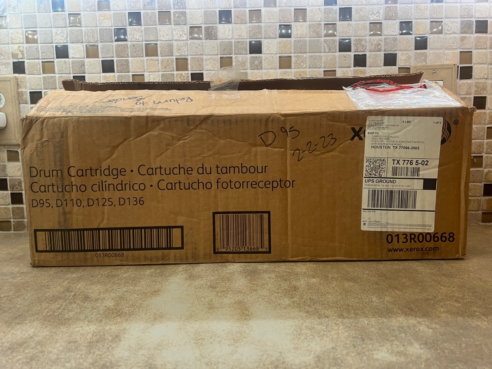 Genuine Xerox 013R00668 Black Drum Cartridge D95/D110/D125