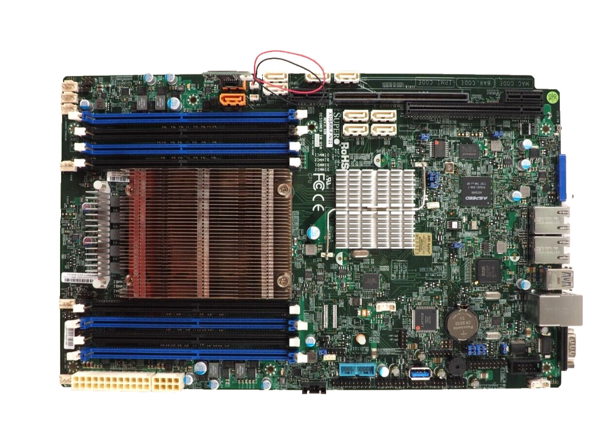 SuperMicro X10SRW-F-NI22 Server LGA2011 DDR4 MotherBoard  w/heatsink,SATADOM 64G