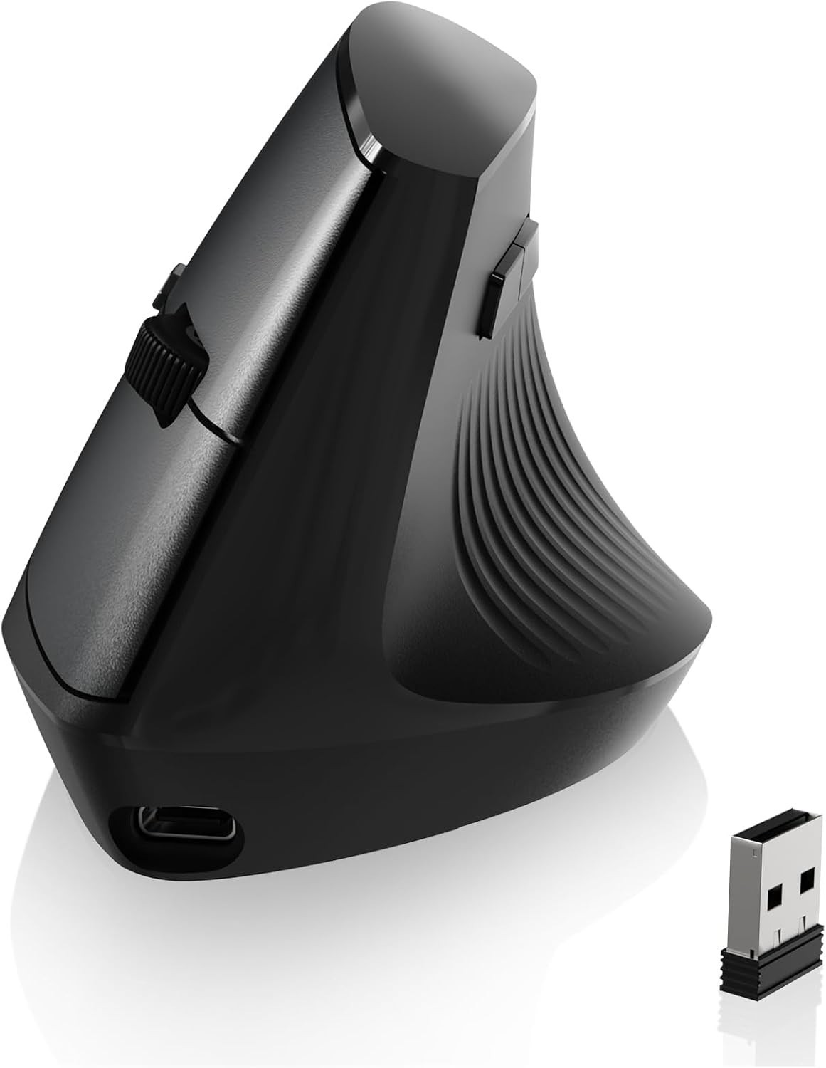 AJAZZ x ATTACK SHARK  I300 Vertical Ergonomic Optical Mouse, Dual Wireless Mouse