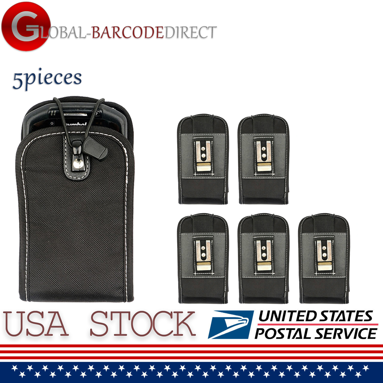 5x For Zebra TC75 TC70 TC72 TC77 TC51 TC56 Scanner Holster with Belt Clip 