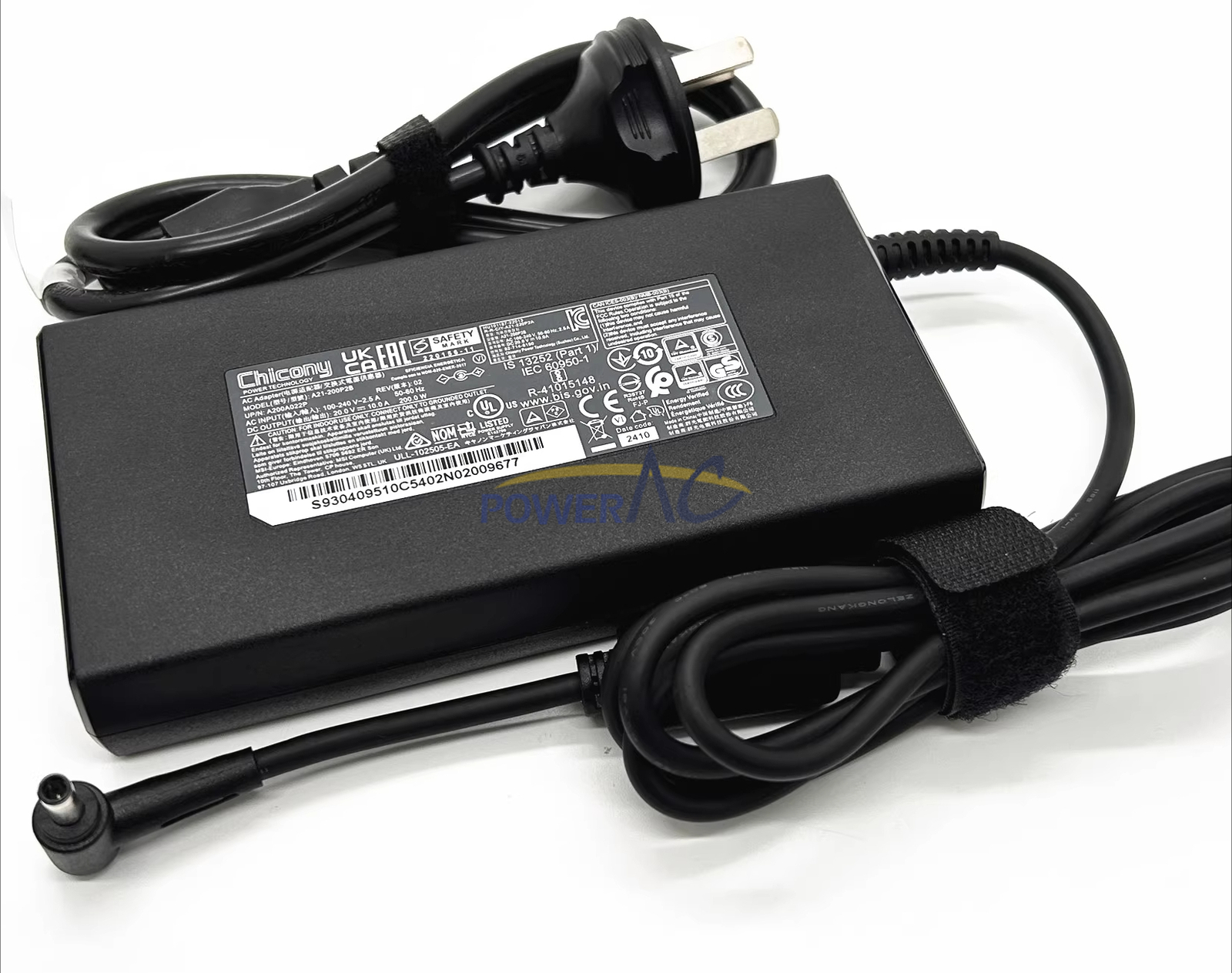 200W Chicony MSI A21-200P2B Katana A17 AI B8VF-895US Original AC Adapter Charger