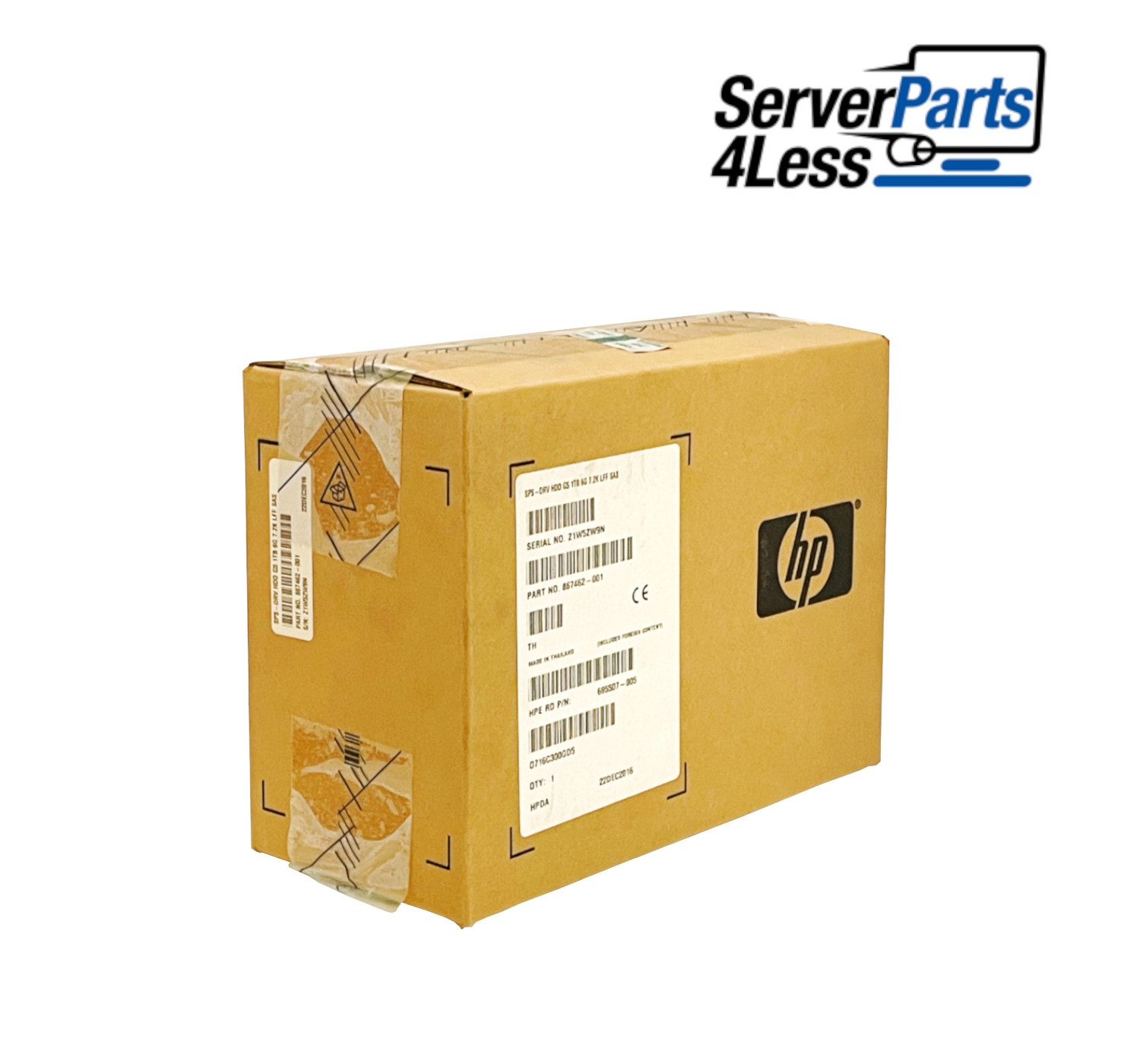867462-001 HPE HP 1TB 6G 7.2K LFF SAS HDD NEW SEALED SPARES