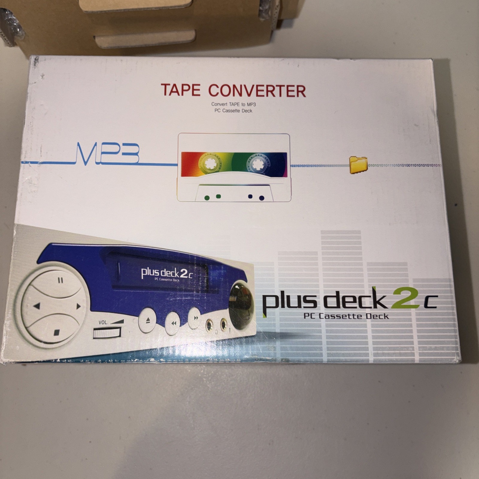 BTO Plus Deck 2C PC Cassette Deck MP3 Tape Converter Open Box CIB RARE