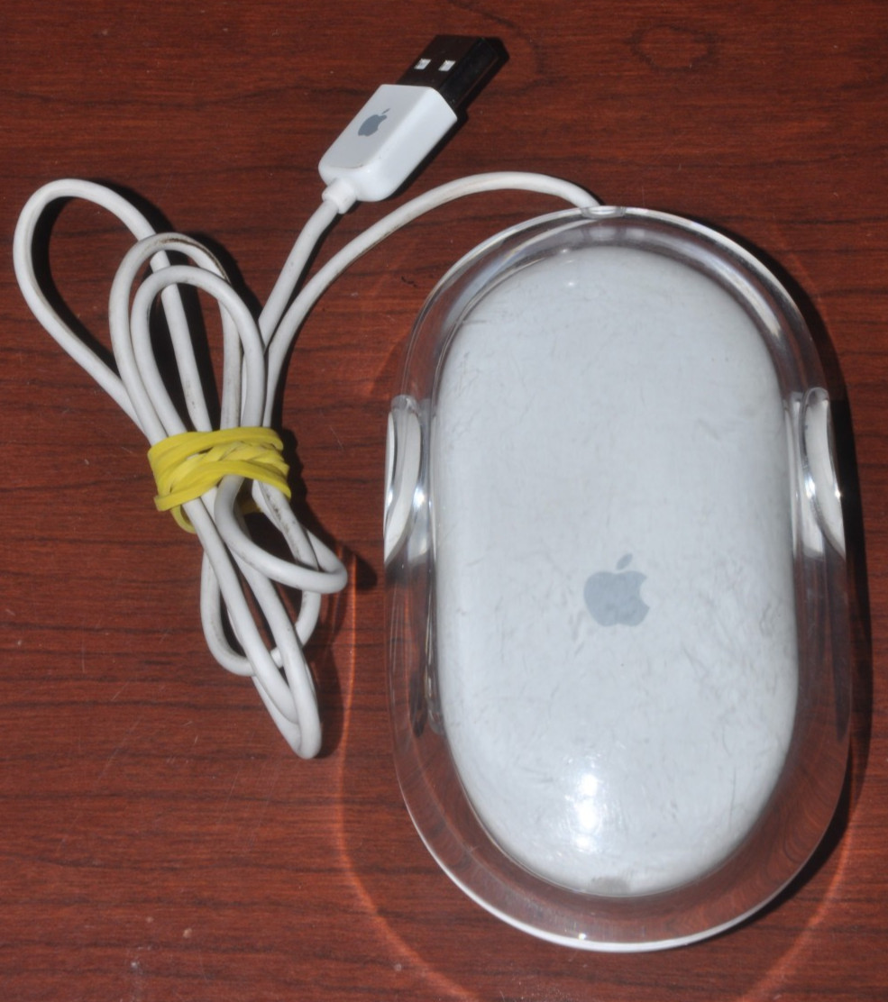Vintage Apple Pro Mouse White Optical Wired USB Model M5769