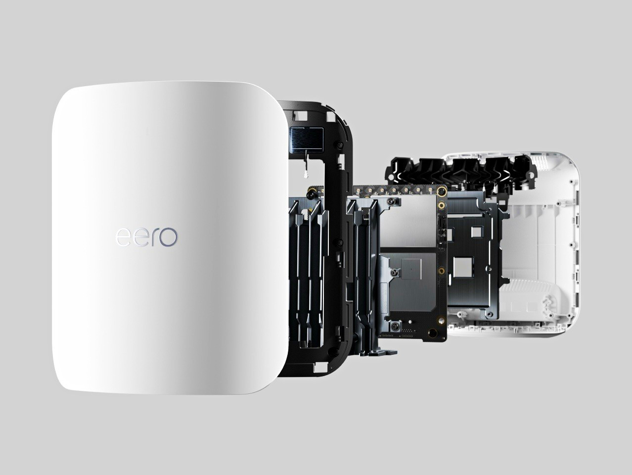 eero Pro 7 Wi-Fi 7 Router, White, 2 LAN Ethernet Ports, USB-C