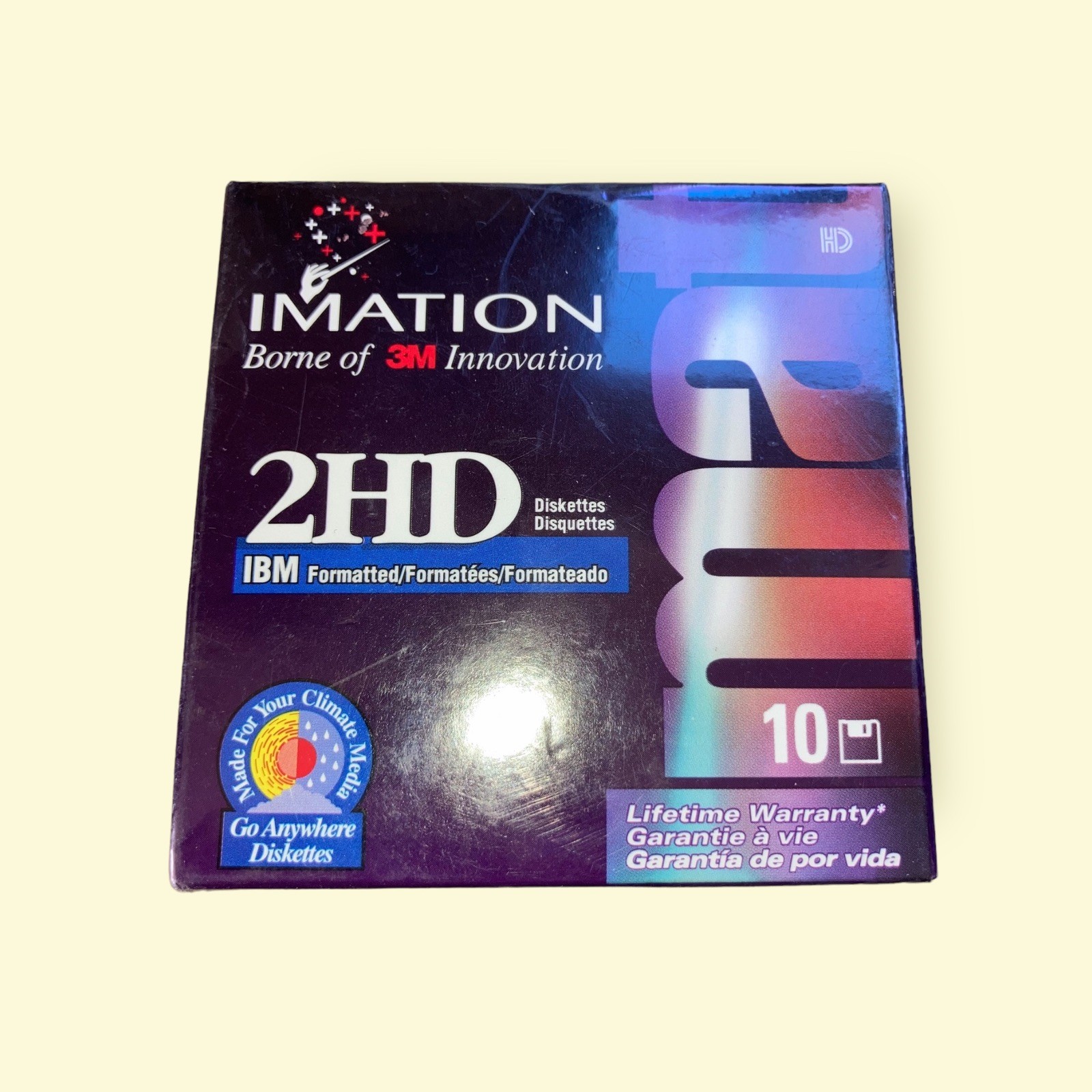 FLOPPY DISKS Imation 3M 2HD IBM 10 Pack (BRAND NEW) Factory Sealed RARE