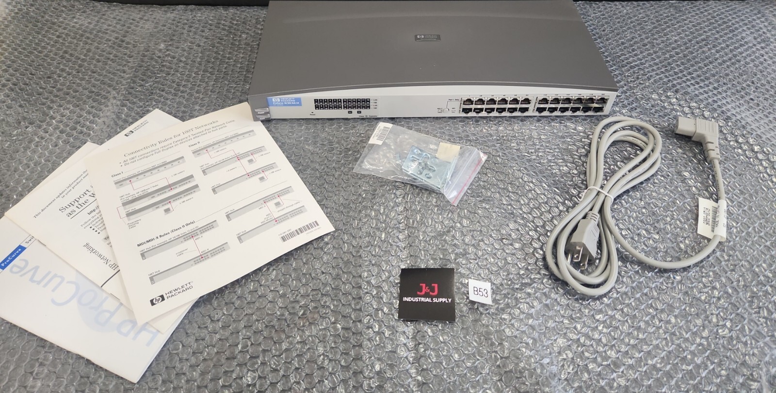 🆕️ HEWLETT PACKARD J3295A PROCURVE 10/100 24-PORT ETHERNET HUB  ⚡️🇺🇸 SHIP 